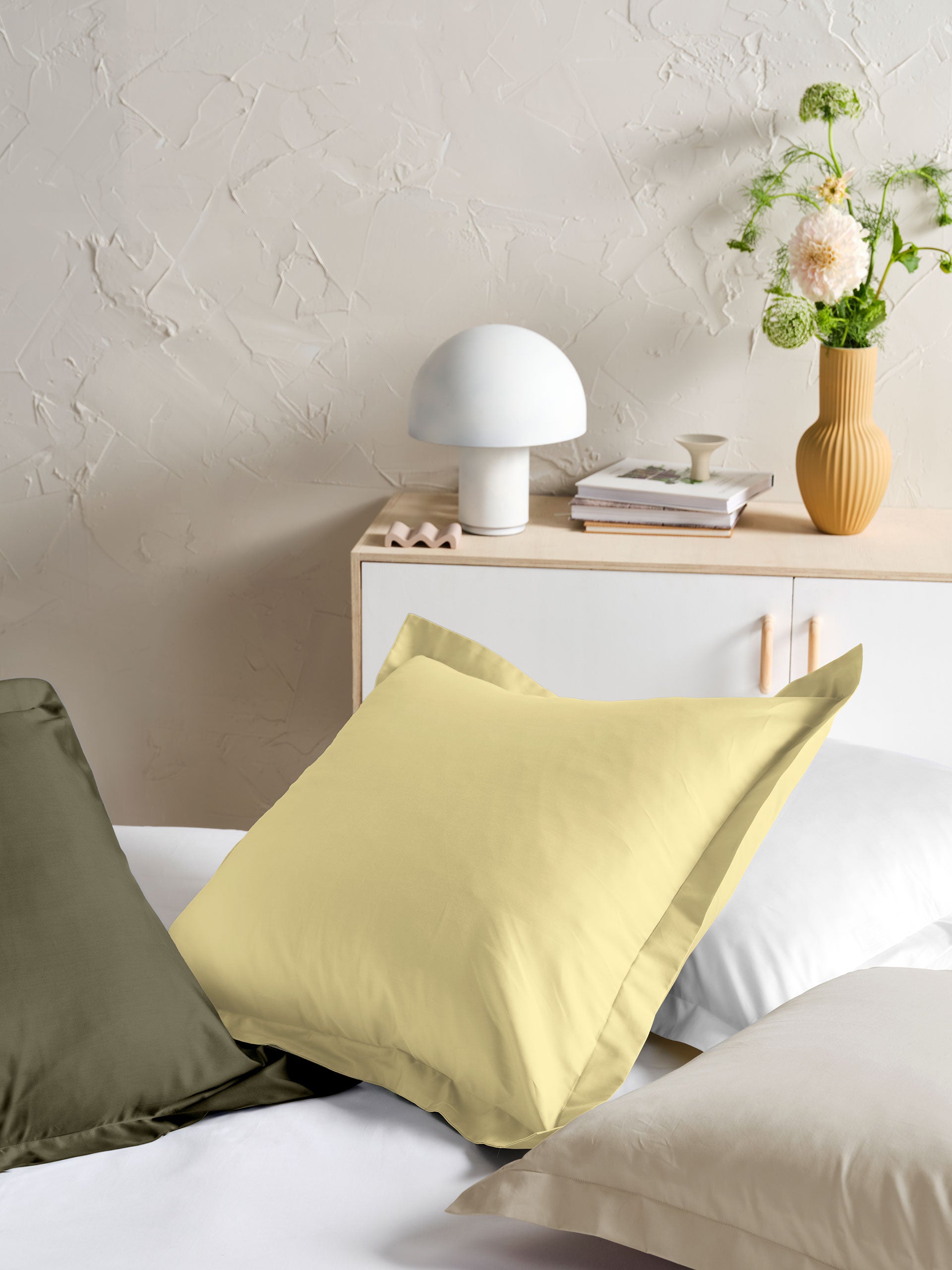 Augusta Taupe European Pillowcase