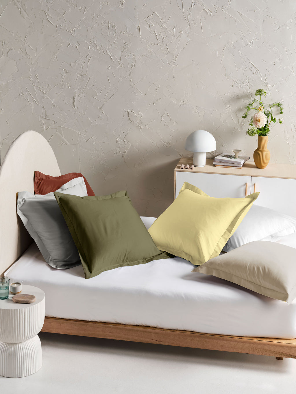 Augusta Grey European Pillowcase