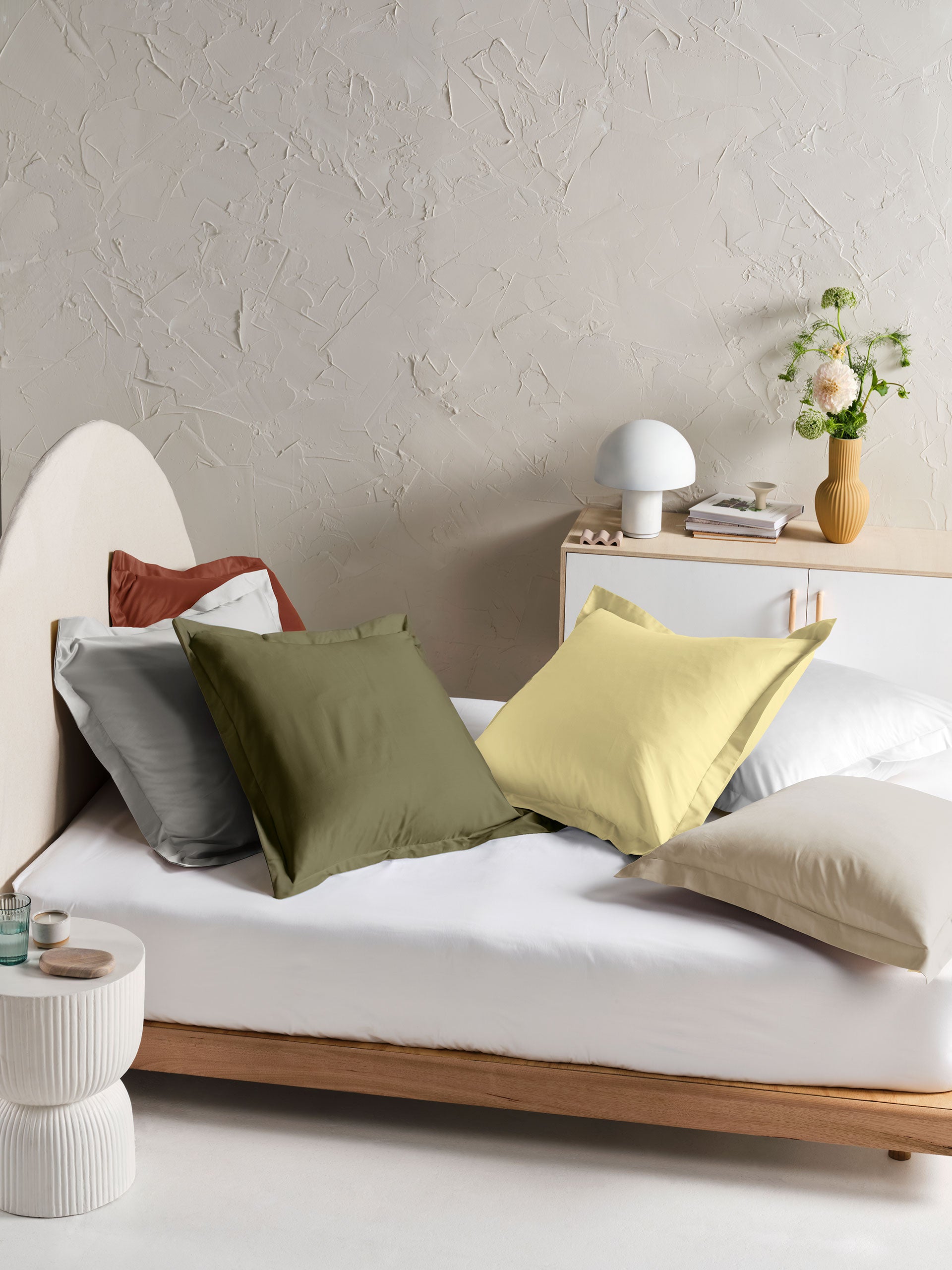 Augusta Grey European Pillowcase