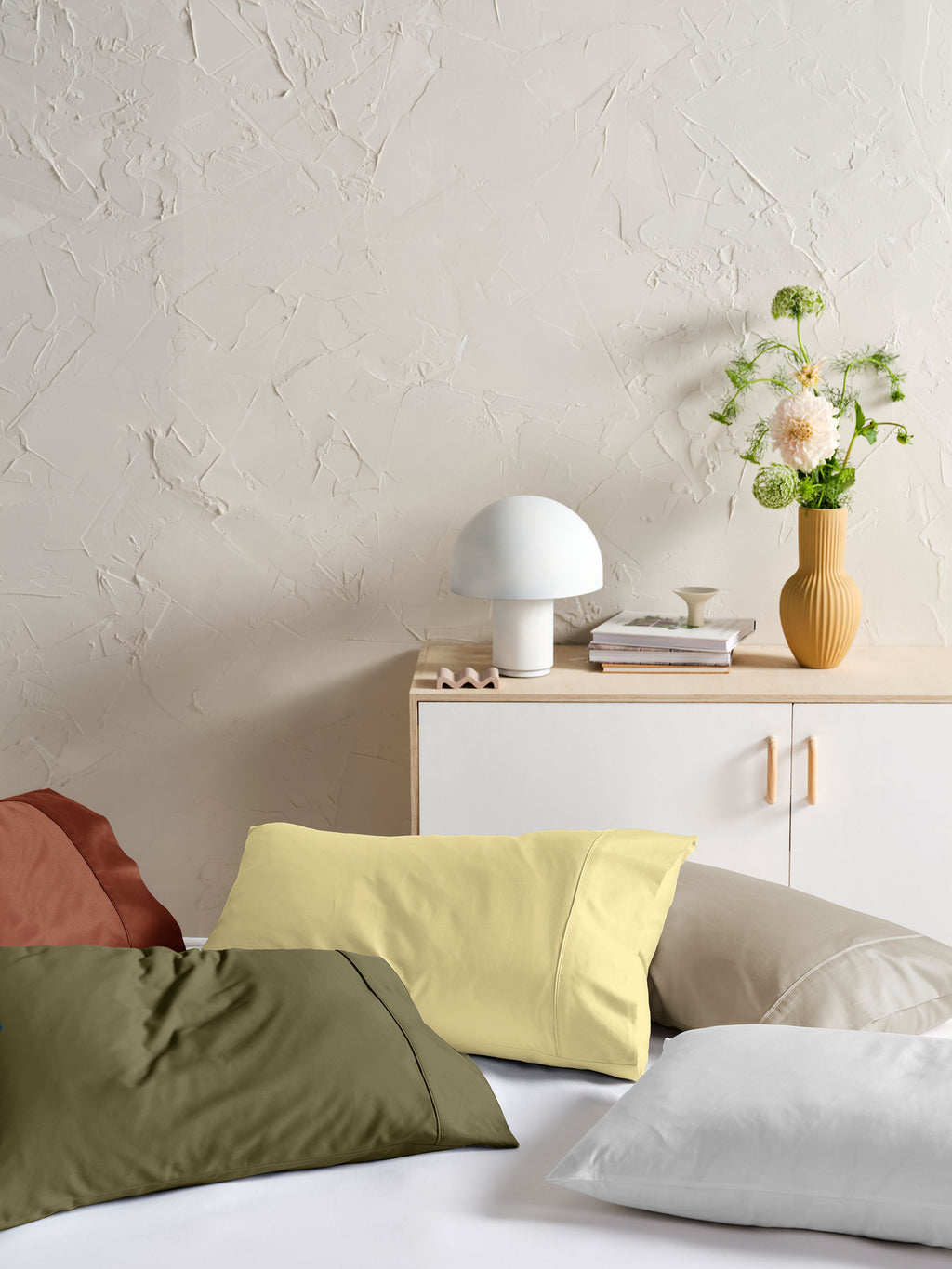 Augusta White Standard Pillowcase