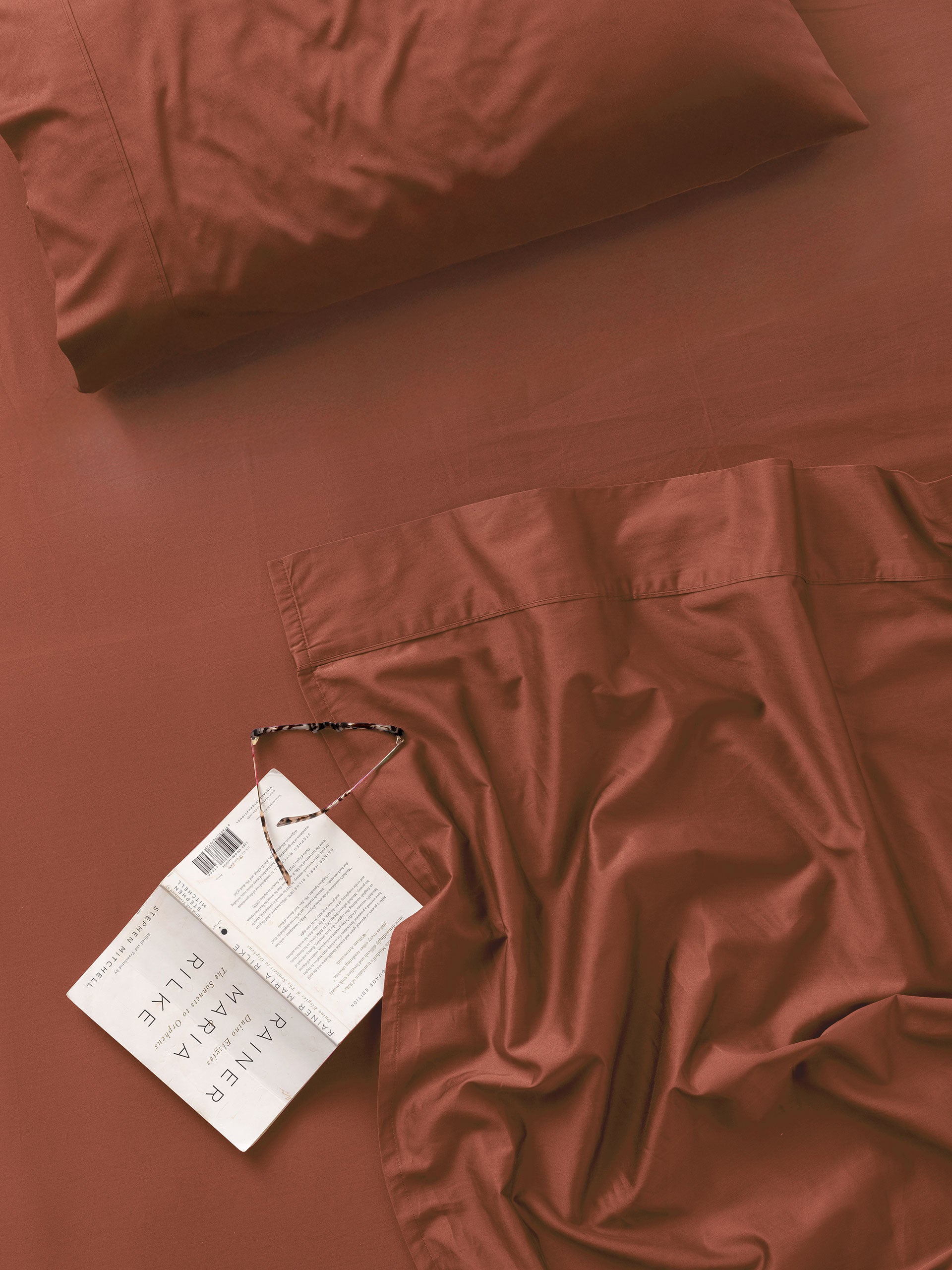 Augusta Brick Fitted Sheet 50cm