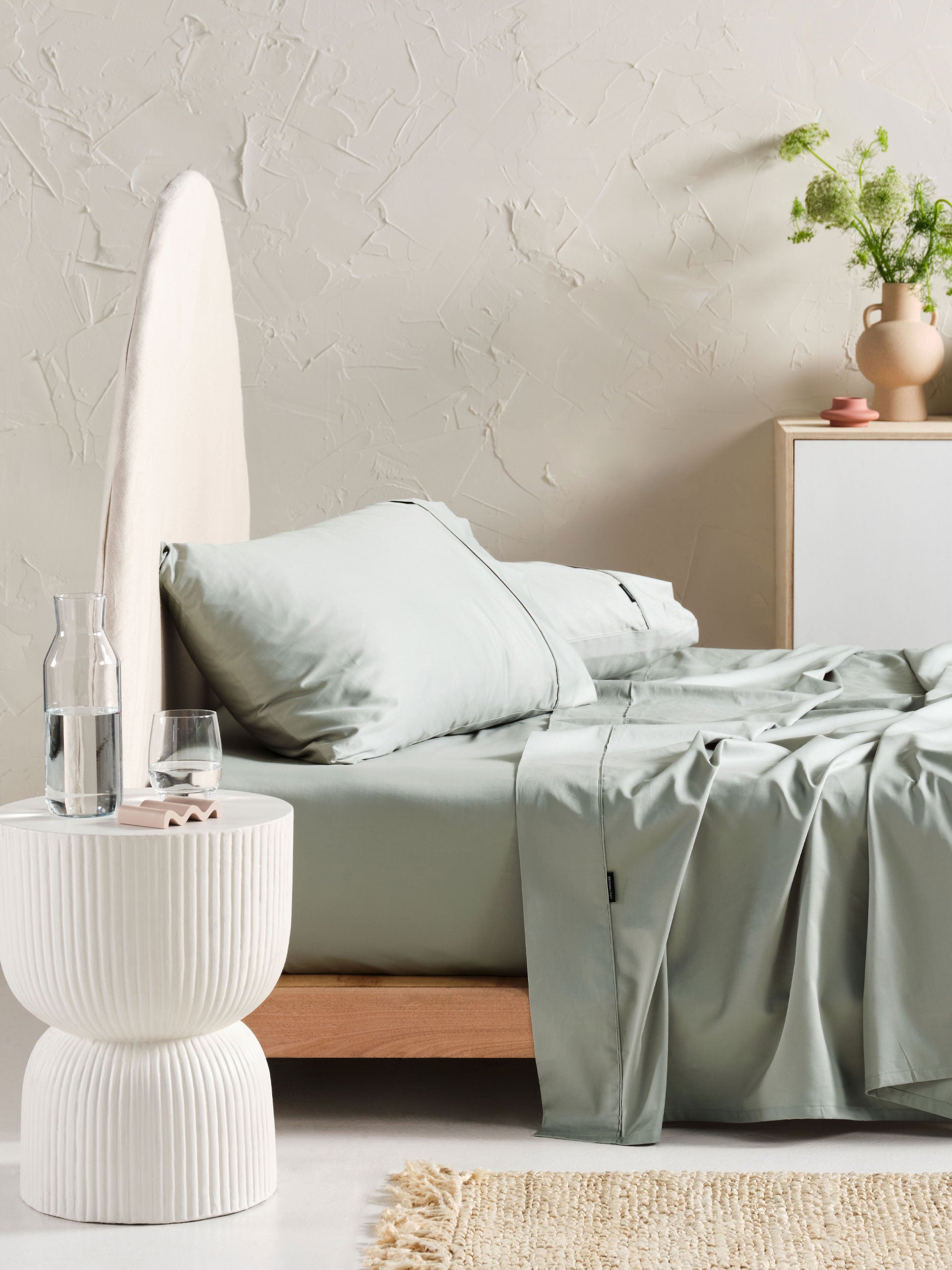 Augusta Green Gum Standard Pillowcase