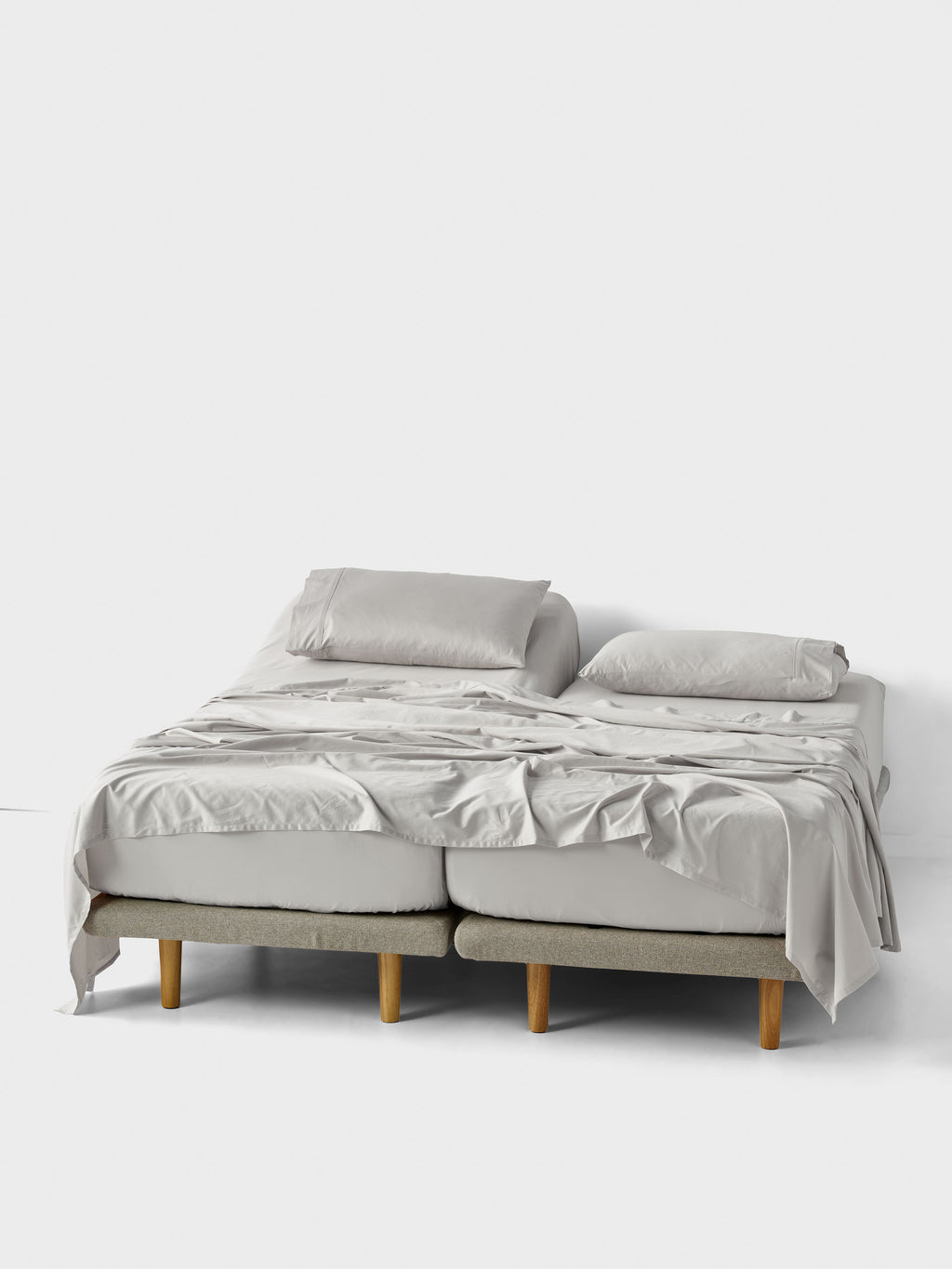 Augusta Split King Sheet Set | Grey