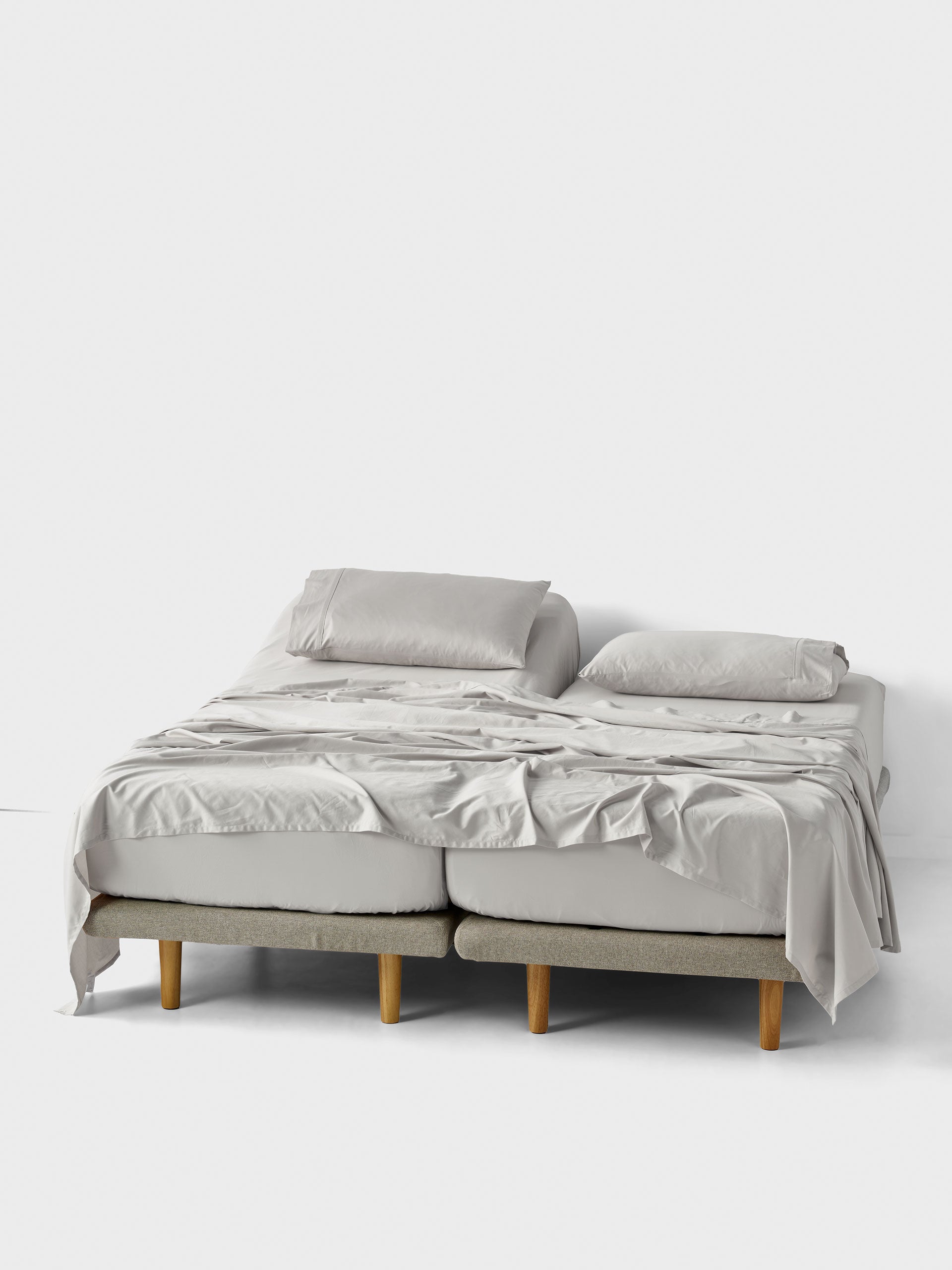 Augusta Split King Sheet Set | Grey