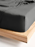 Augusta Long Single Fitted Sheet | Charcoal