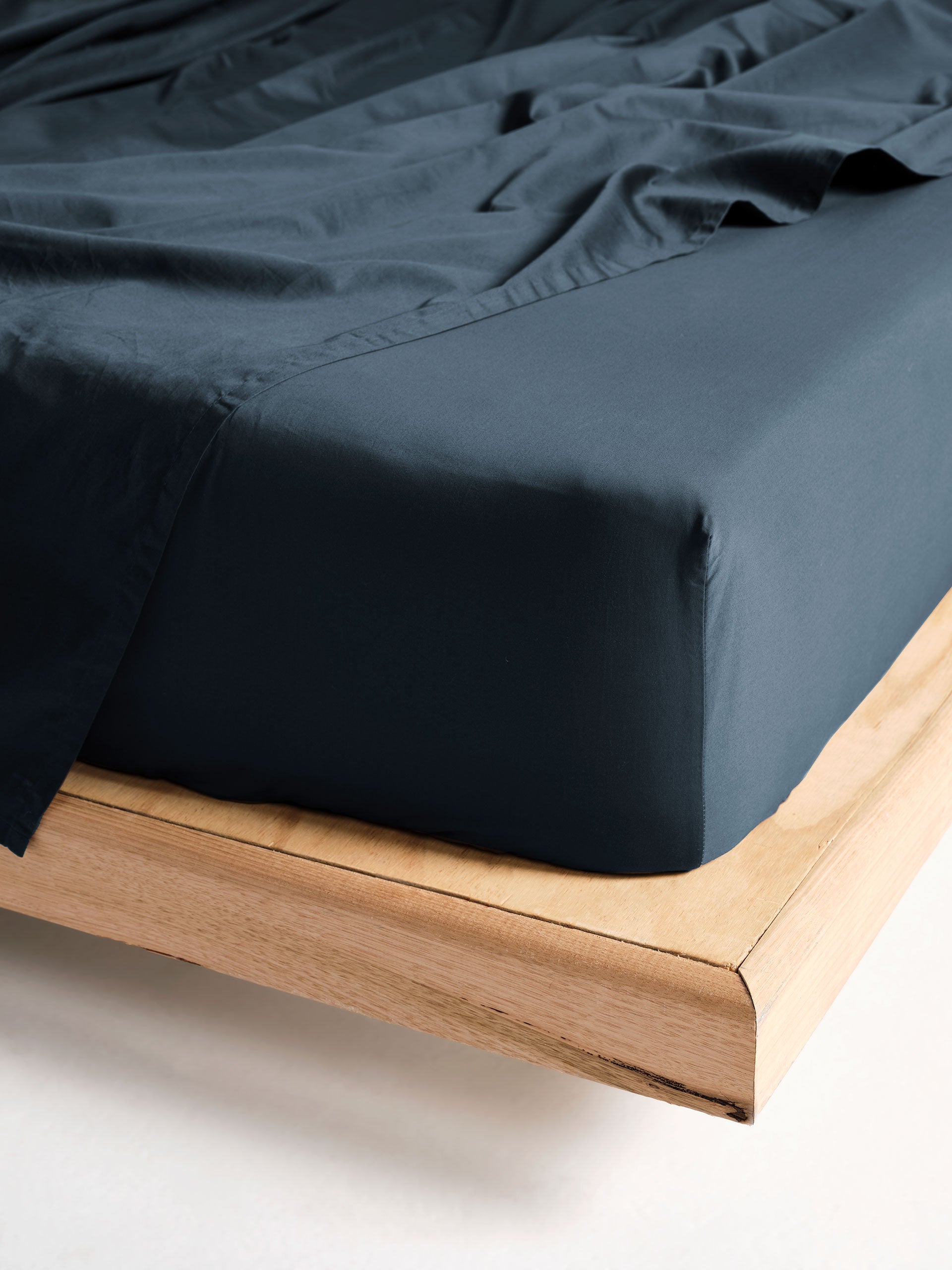 Augusta Long Single Fitted Sheet | White