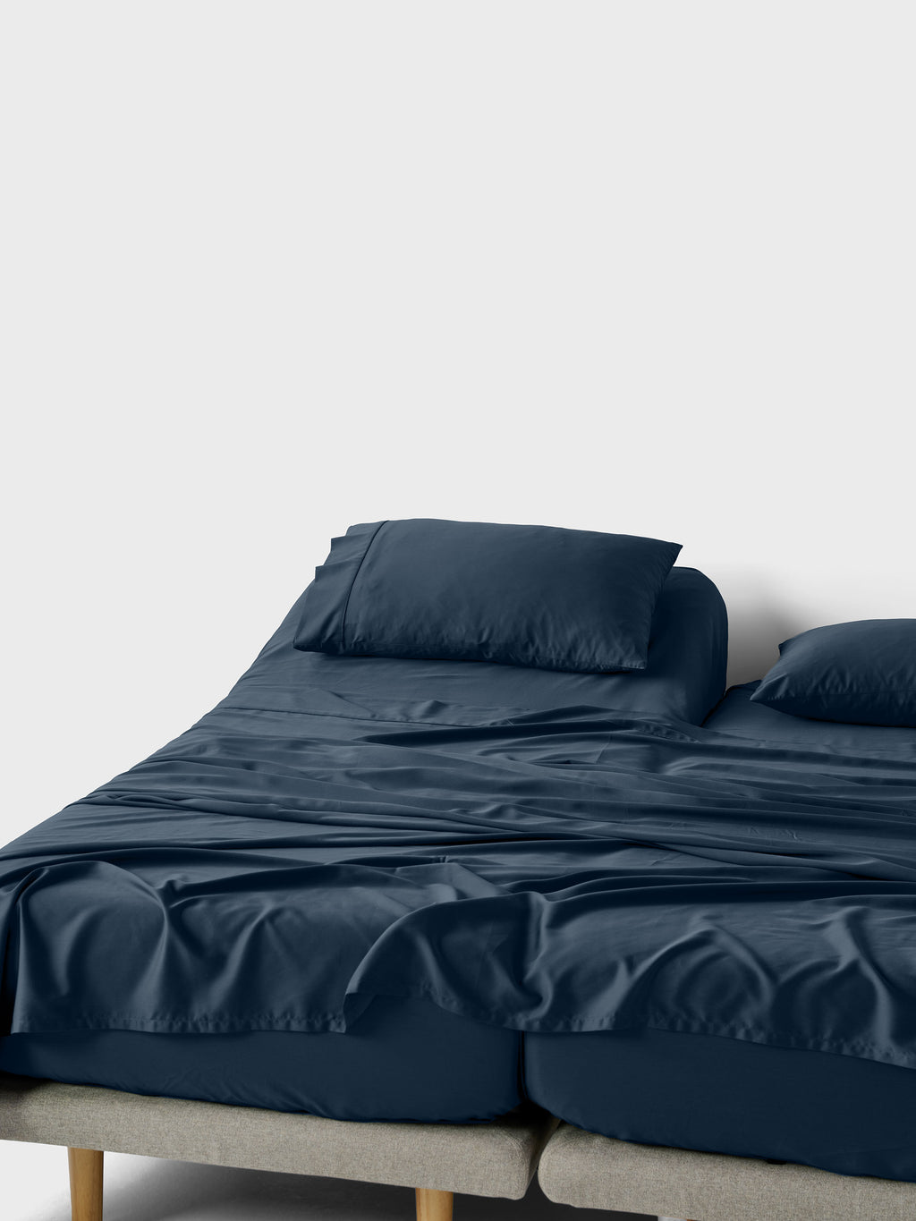 Augusta Split King Sheet Set | Blue