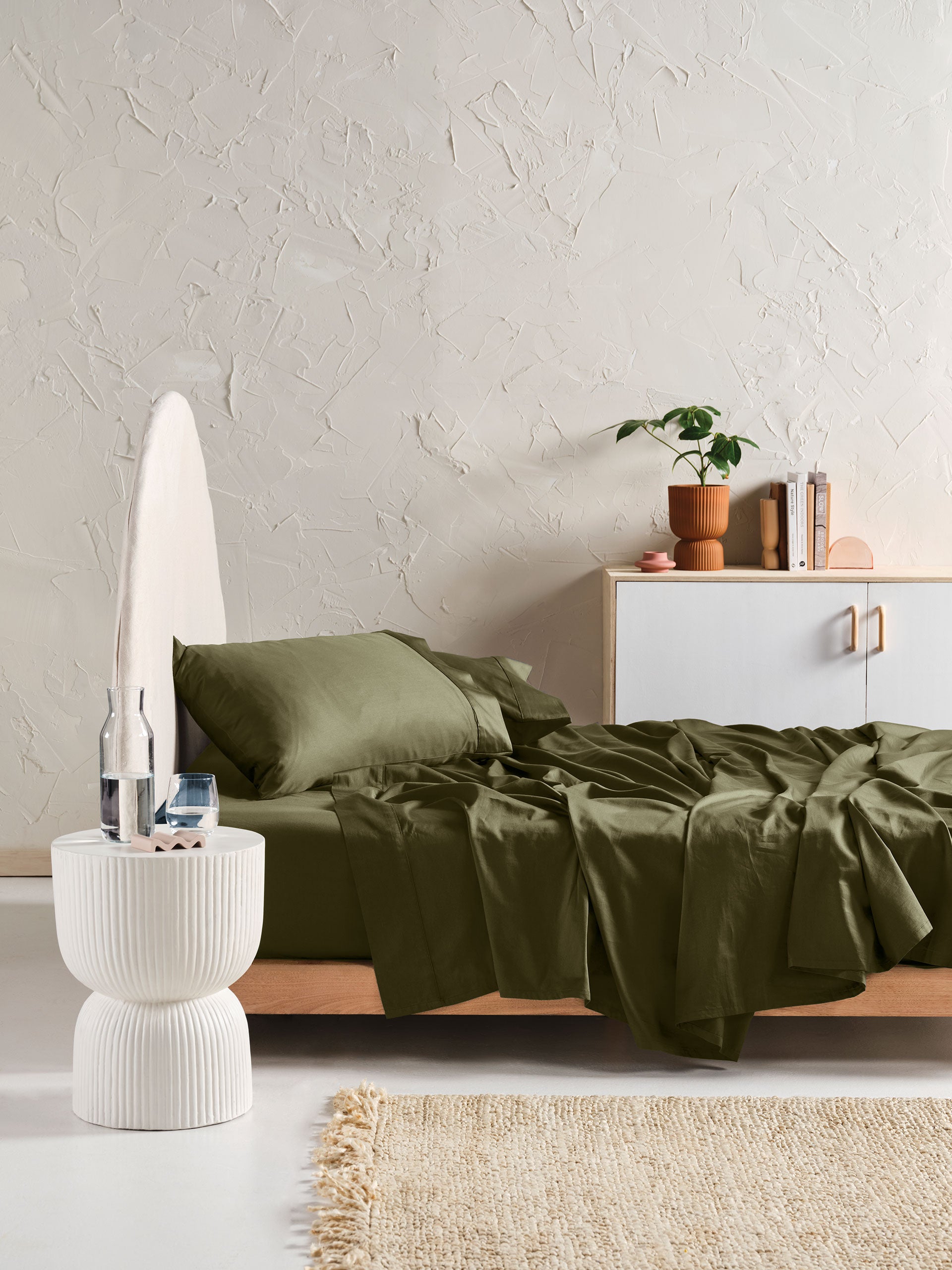 Augusta Olive Sheet Set
