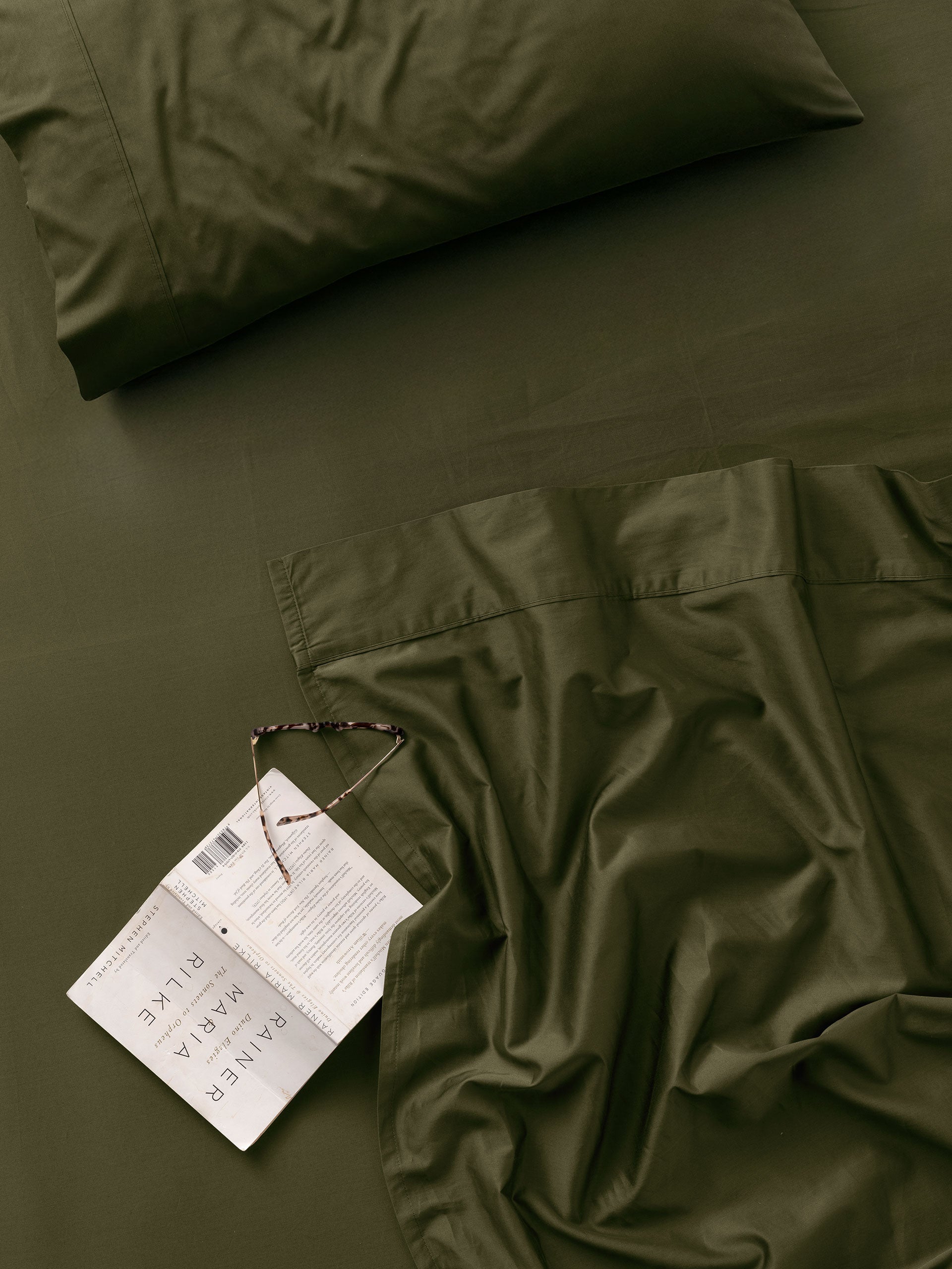 Augusta Olive Sheet Set
