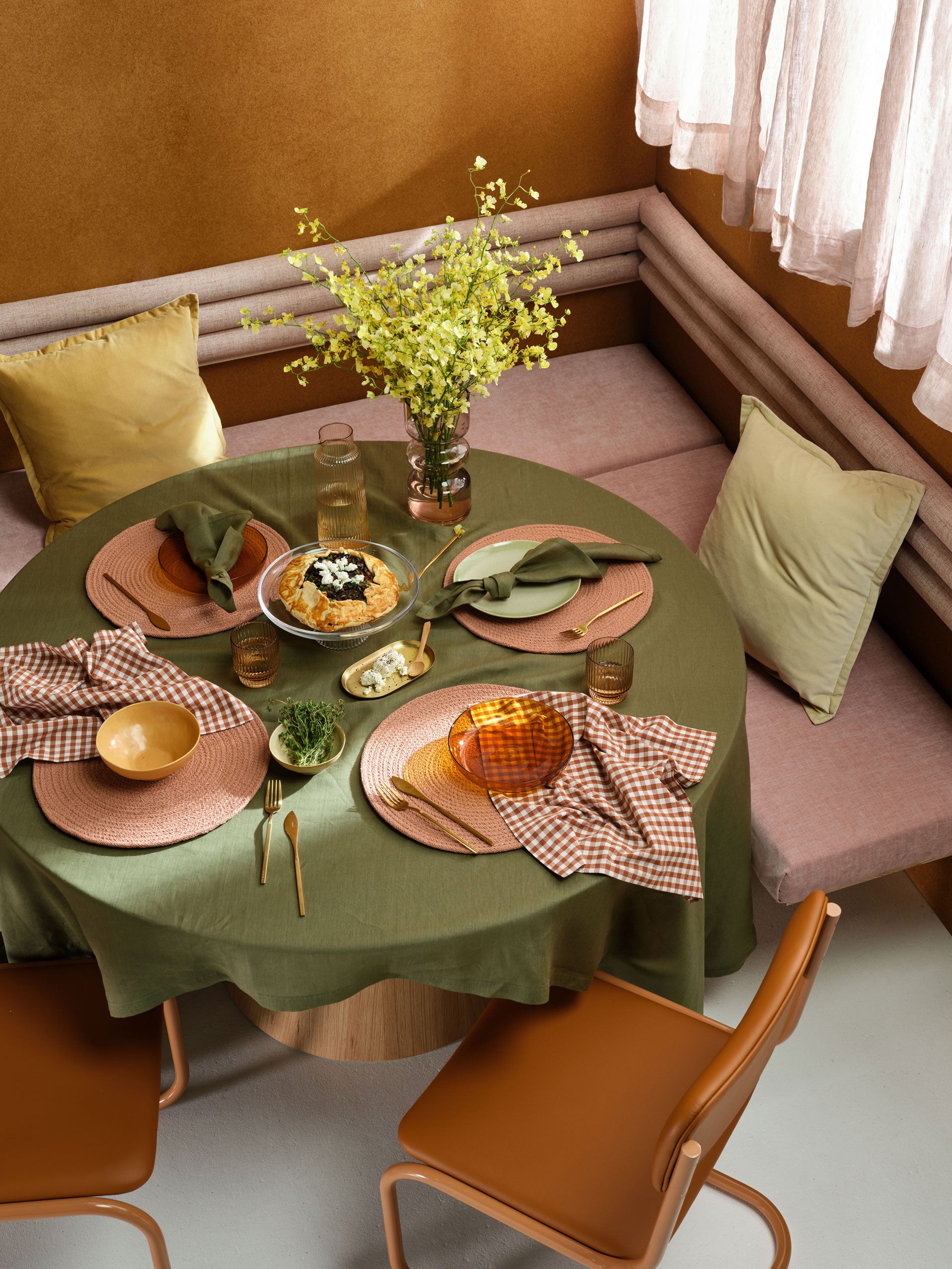 Nimes Moss Tablecloth