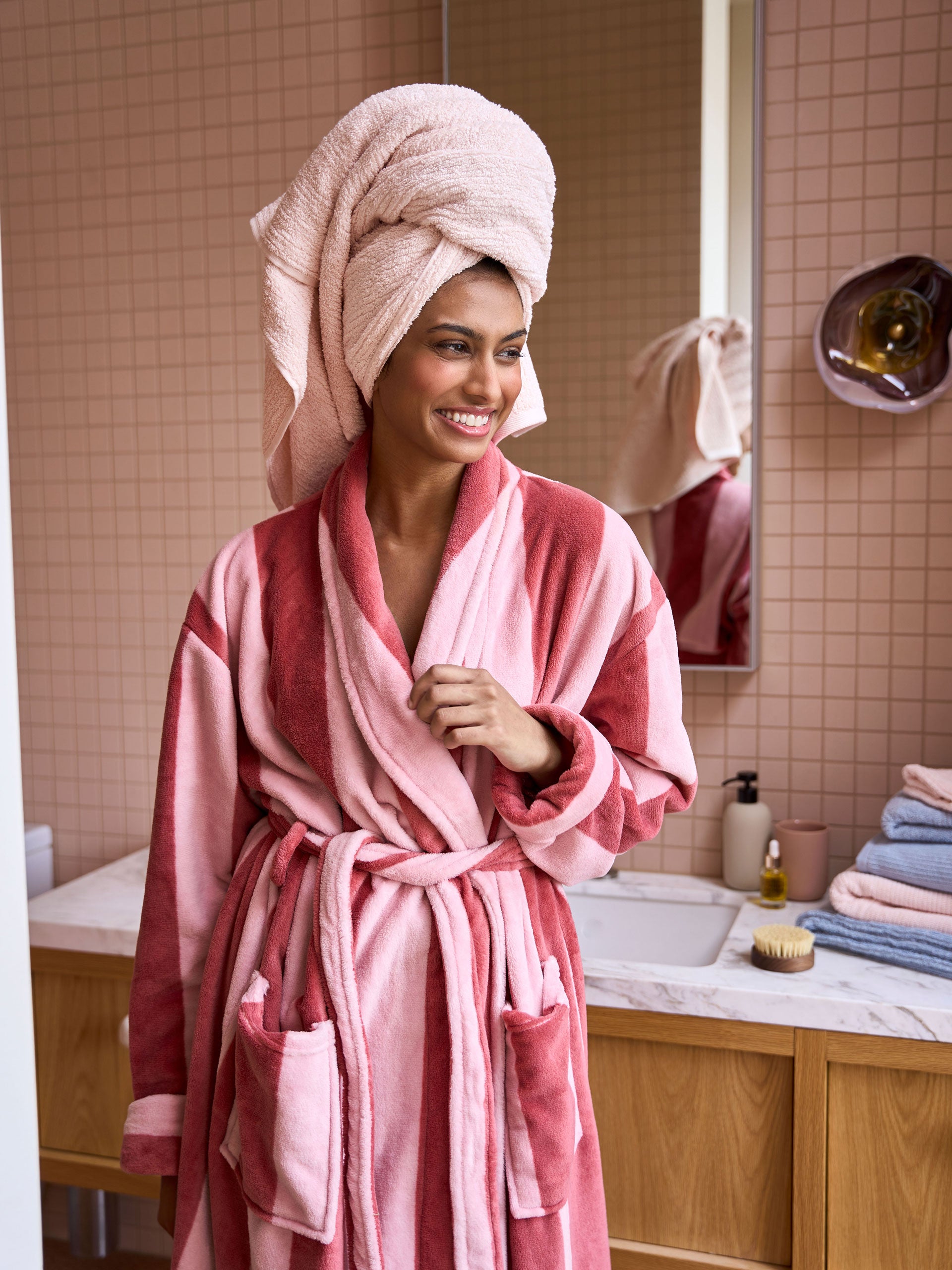 Plush Ocean City Rosewood Robe