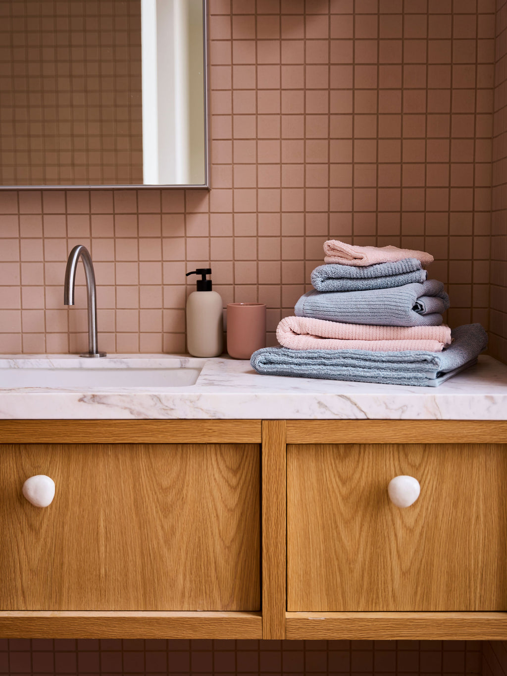 Reed Blue Towel Collection