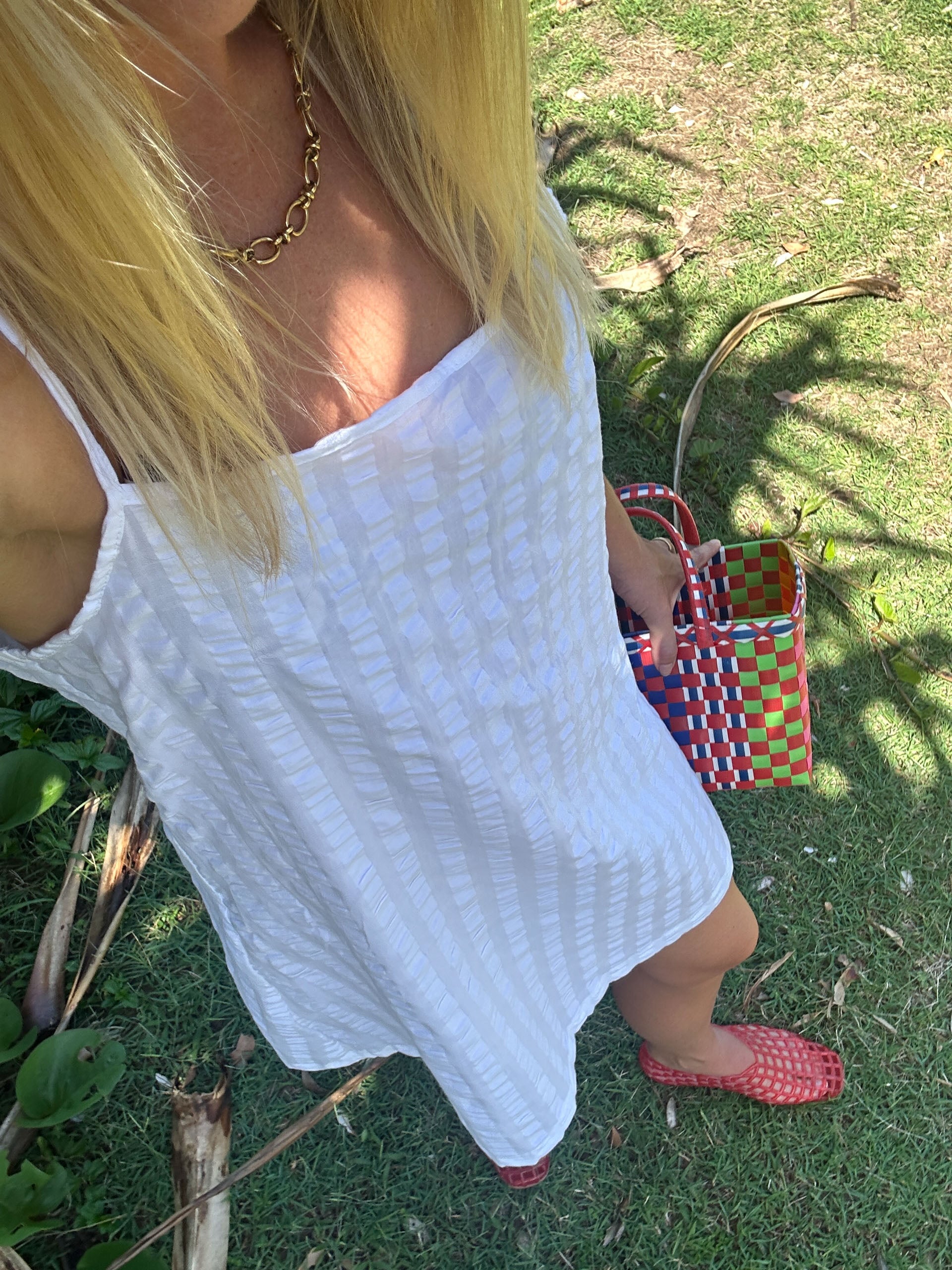 Ferrara White Slip Dress