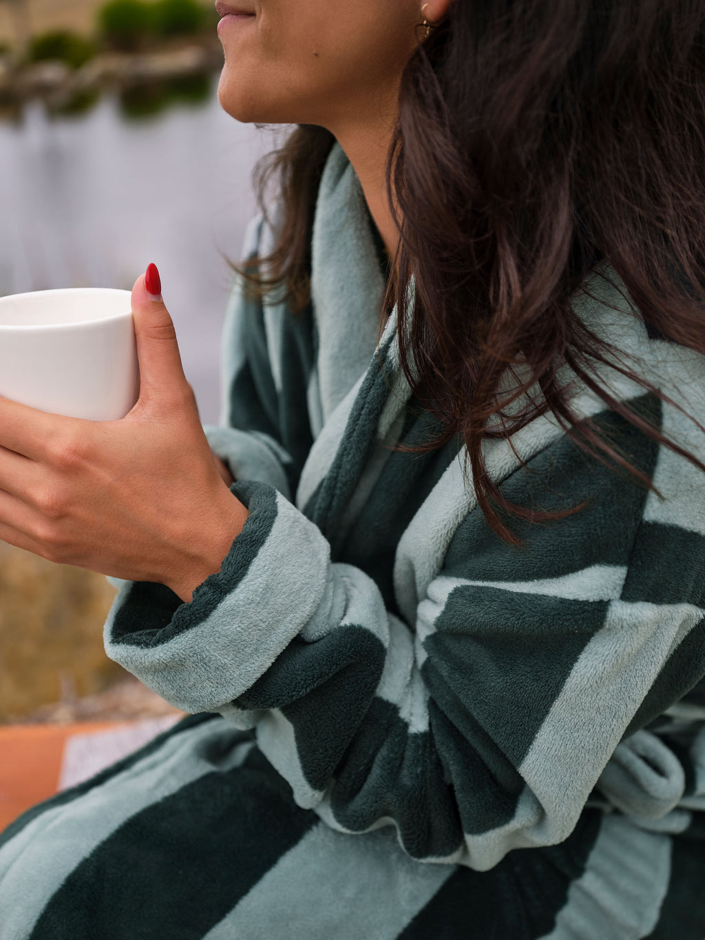 Plush Ocean City Forest Robe