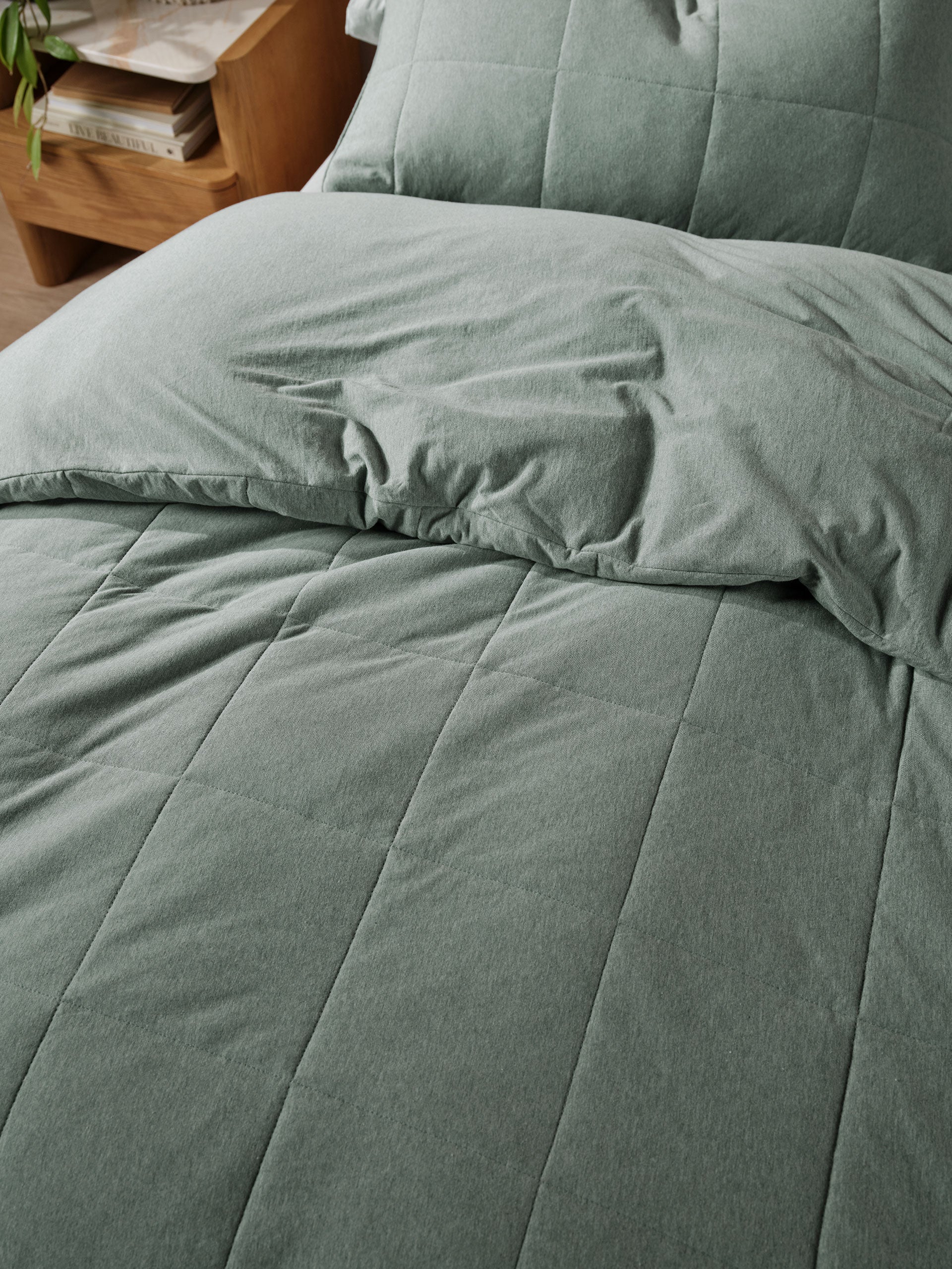 Ryland Eucalyptus Quilt Cover Set