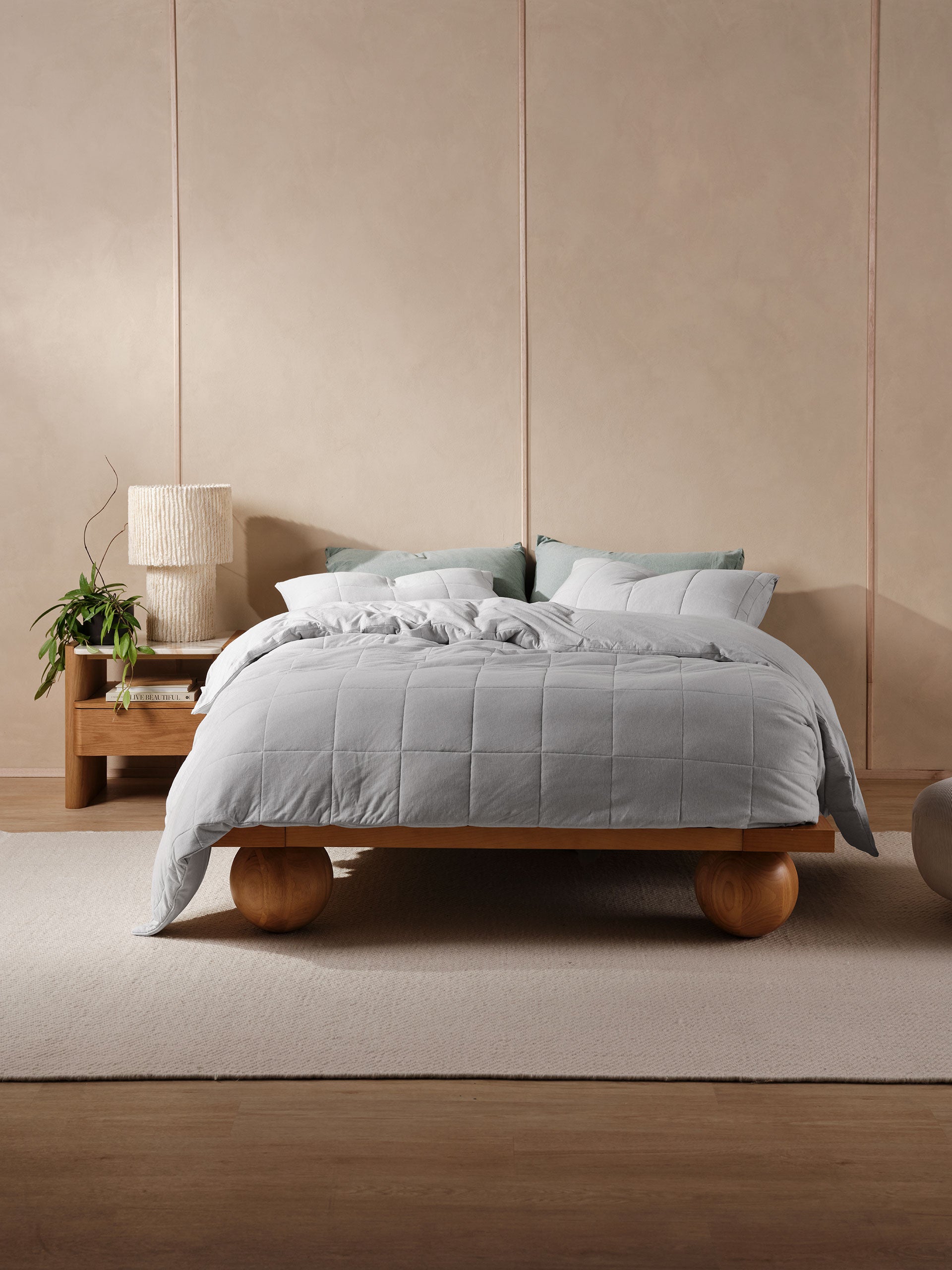 Ryland Grey Quilt Cover Set