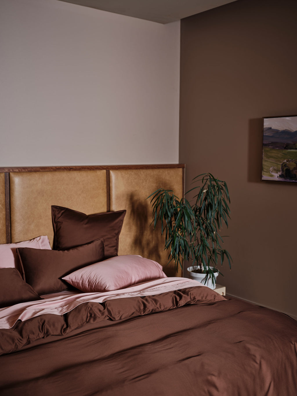 Nara Chocolate Quilt Cover Set