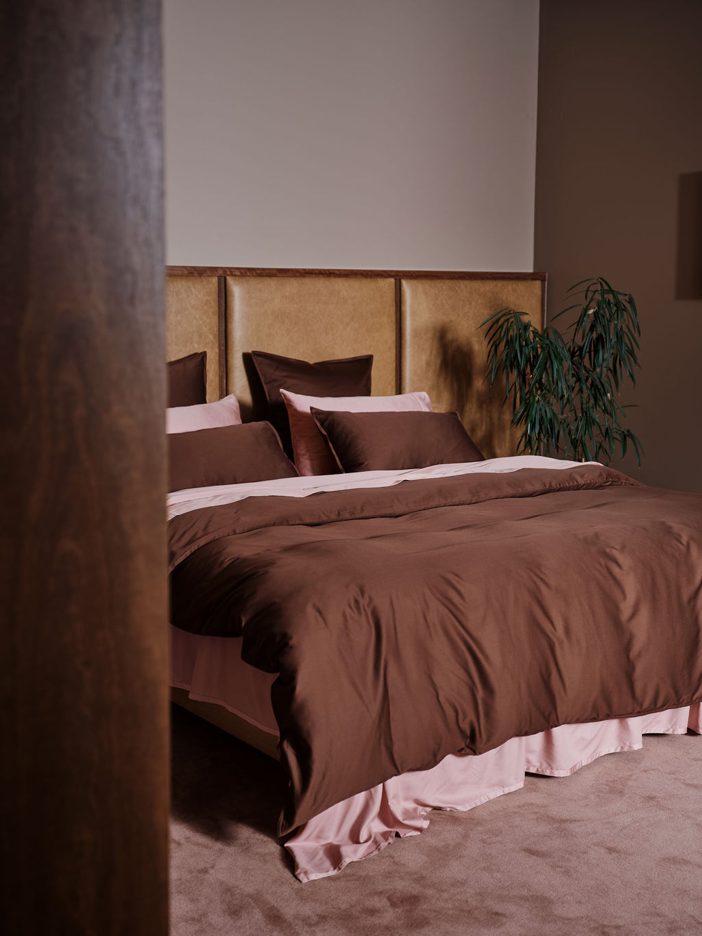 Nara Chocolate Quilt Cover Set