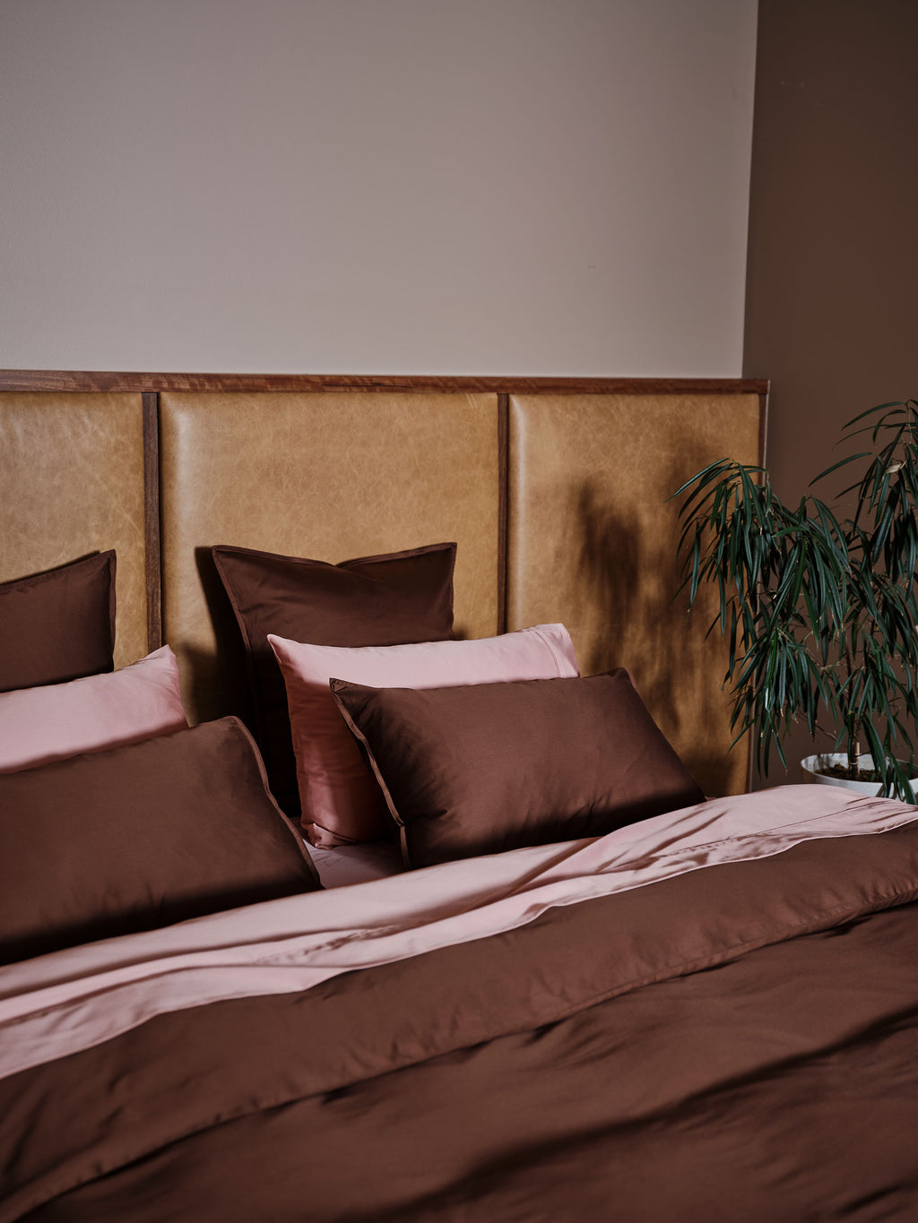 Nara Chocolate Quilt Cover Set