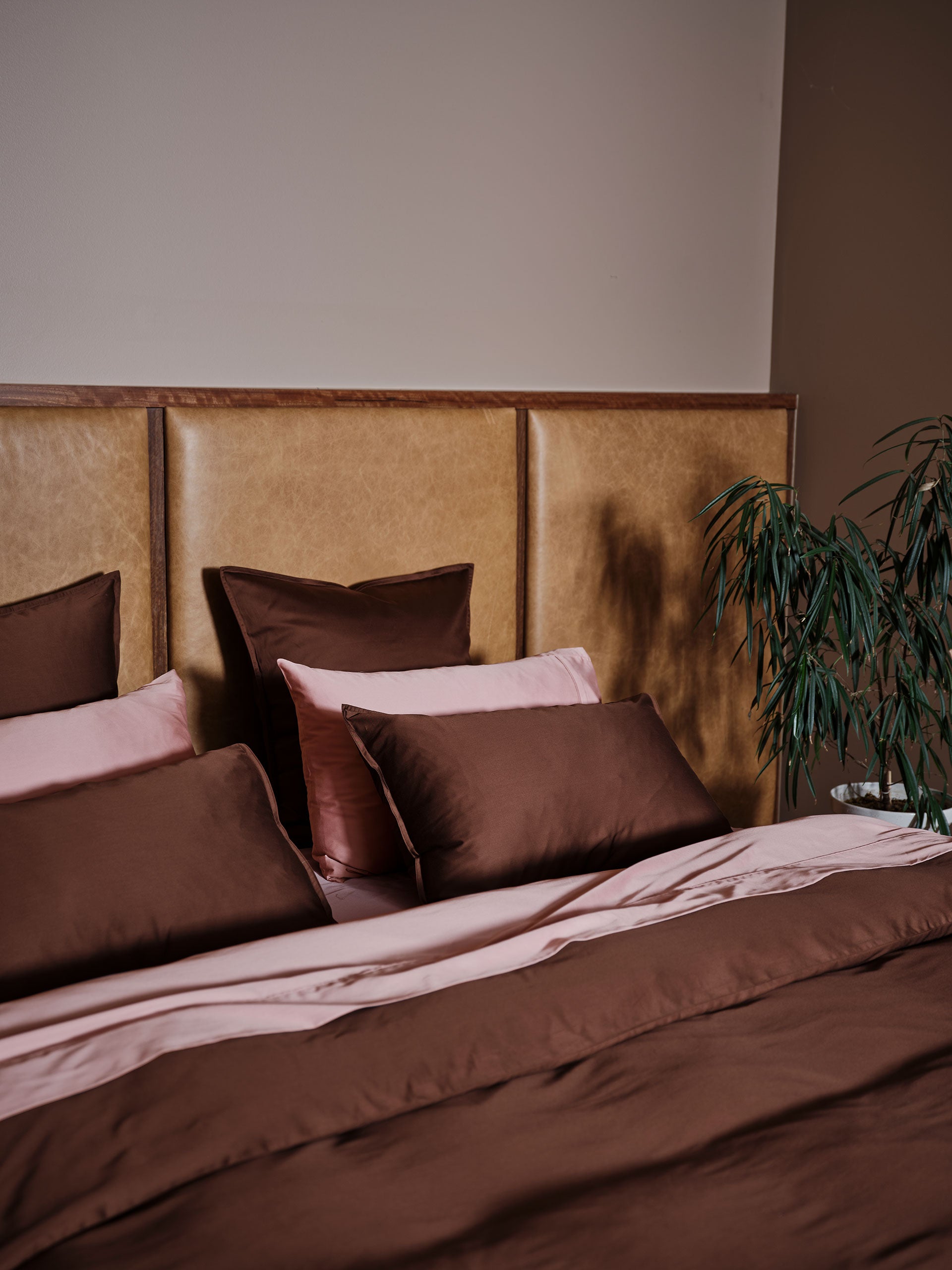 Nara Chocolate Quilt Cover Set