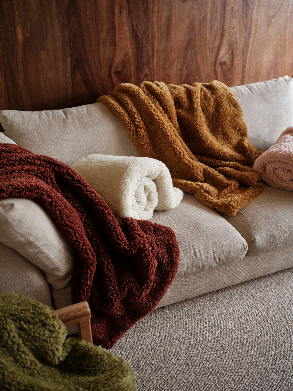 Shetland Cream Throw