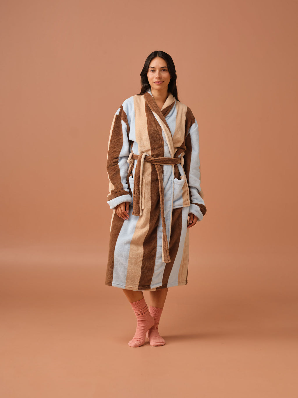 Plush Palazzo Cocoa Robe