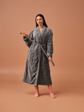Plush Charcoal Robe