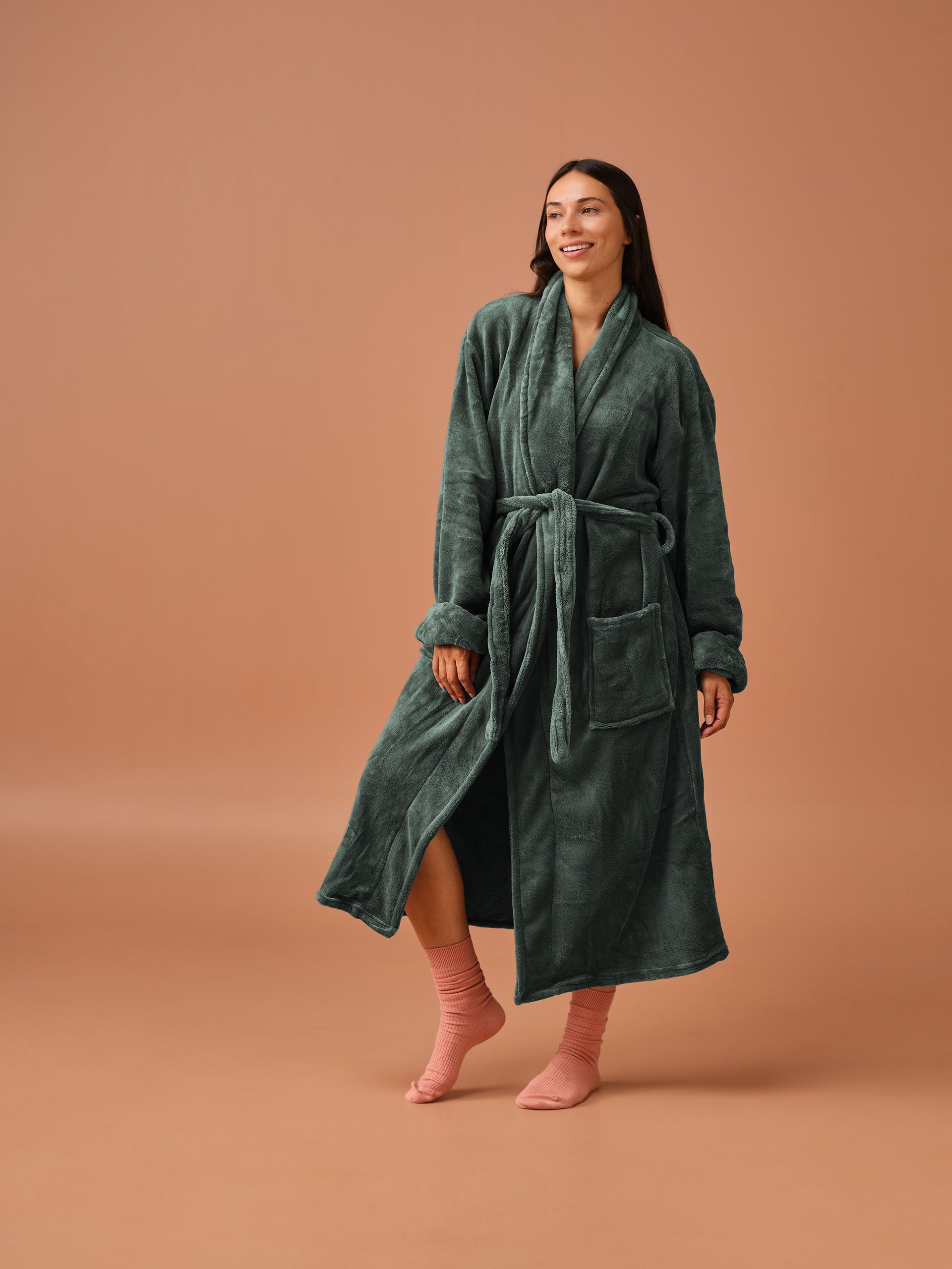 Plush Green Robe