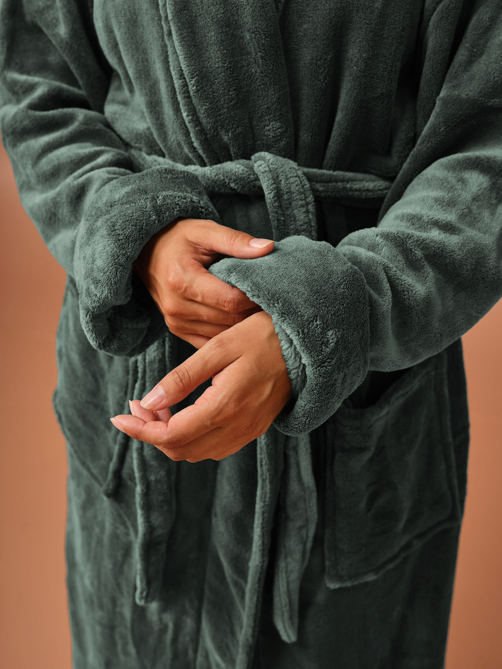 Plush Green Robe