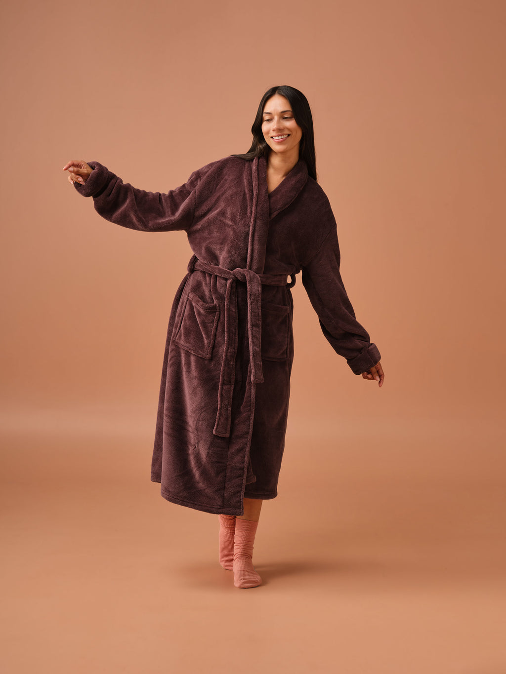 Plush Plum Robe