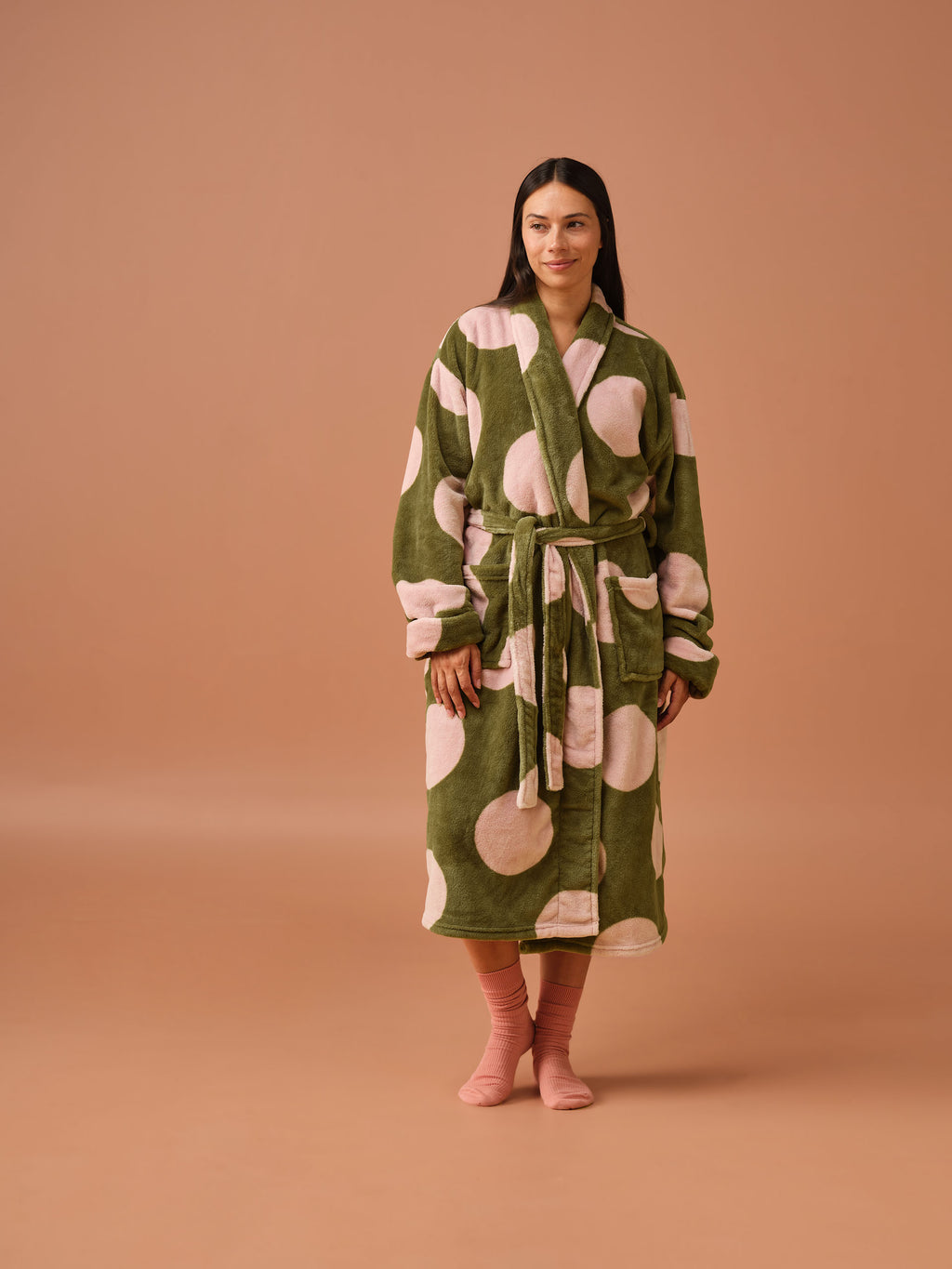Plush Pluto Olive Robe