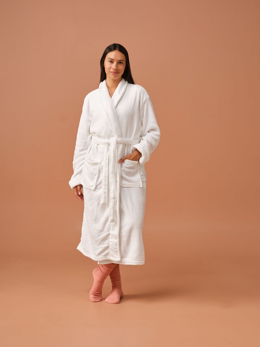 Plush White Robe