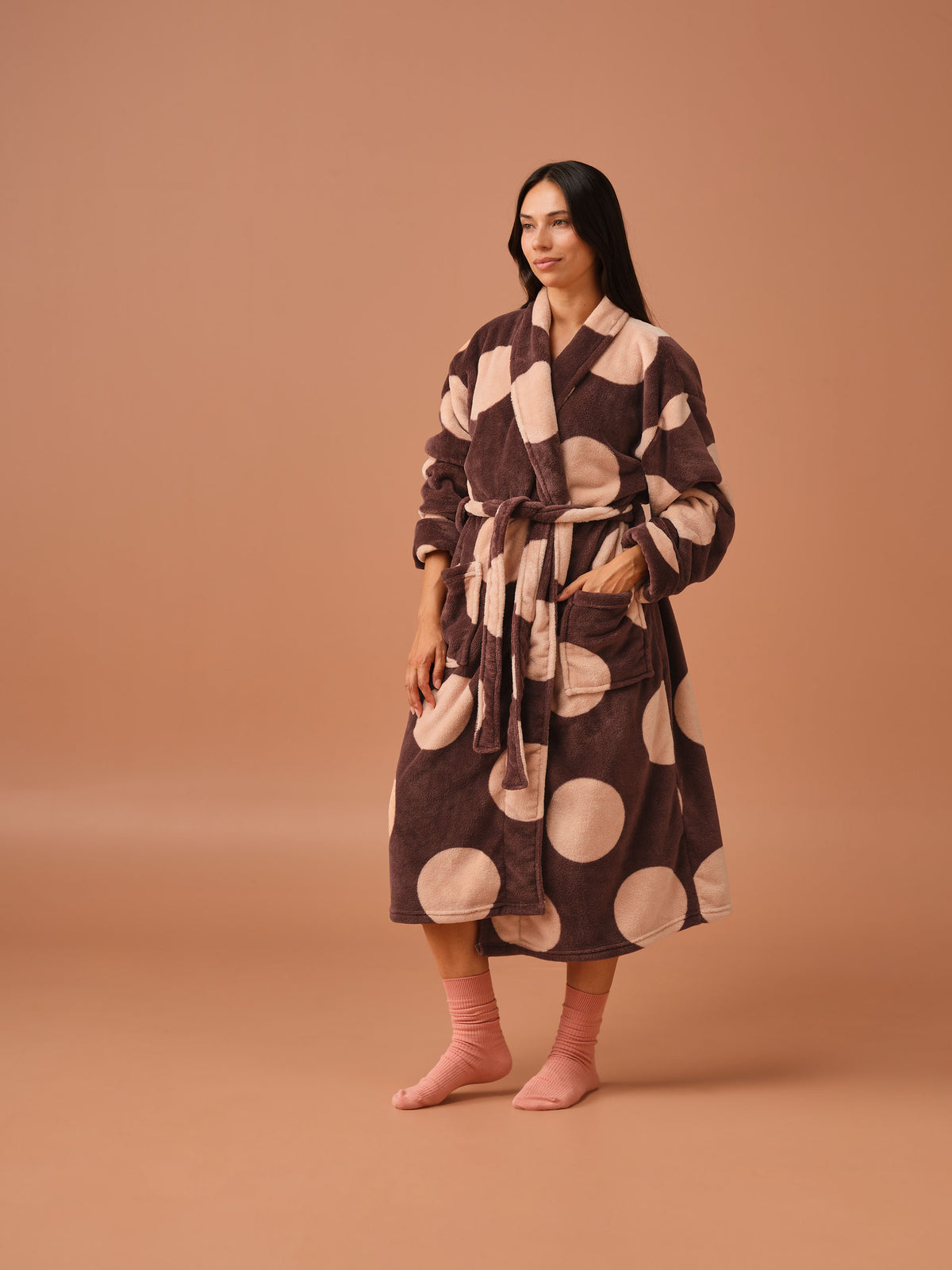 Plush Pluto Chocolate Robe