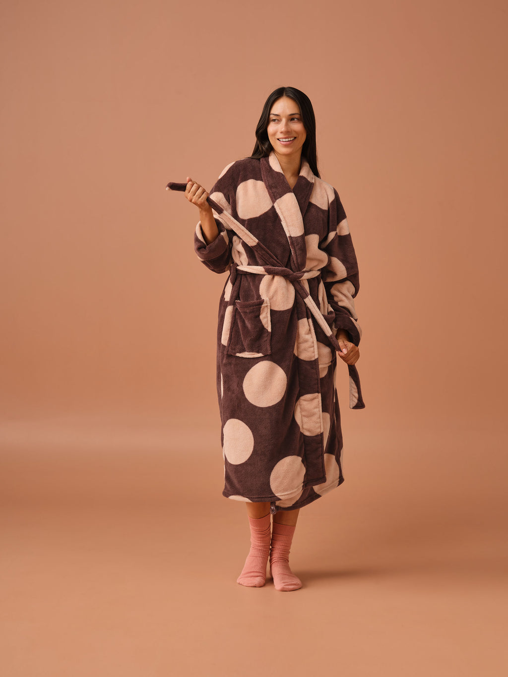 Plush Pluto Chocolate Robe