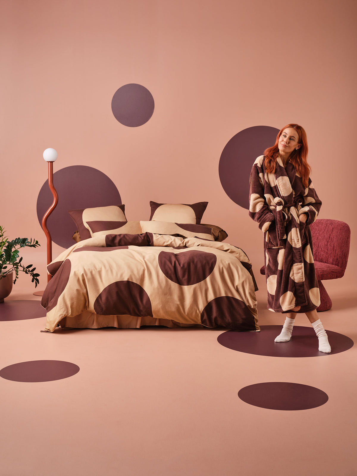 Plush Pluto Chocolate Robe