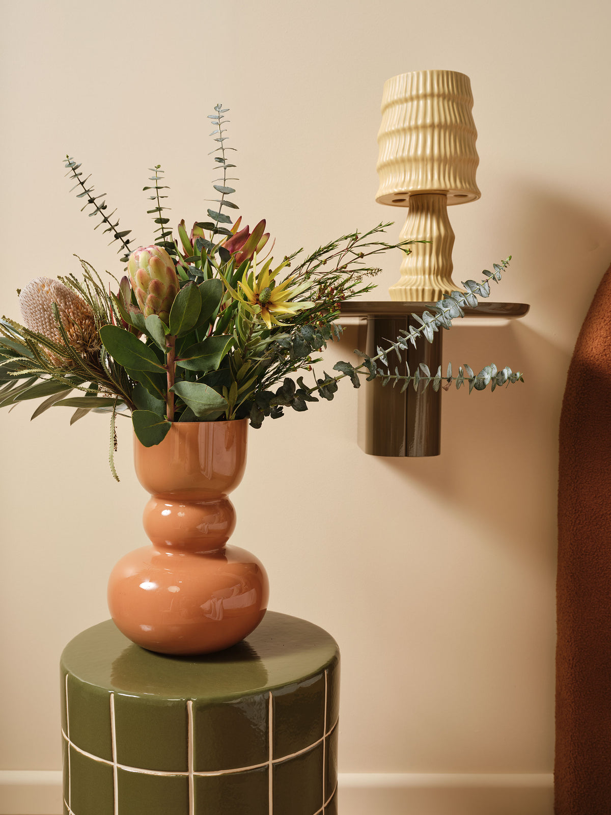 Bocciolo Apricot Vase 28cm