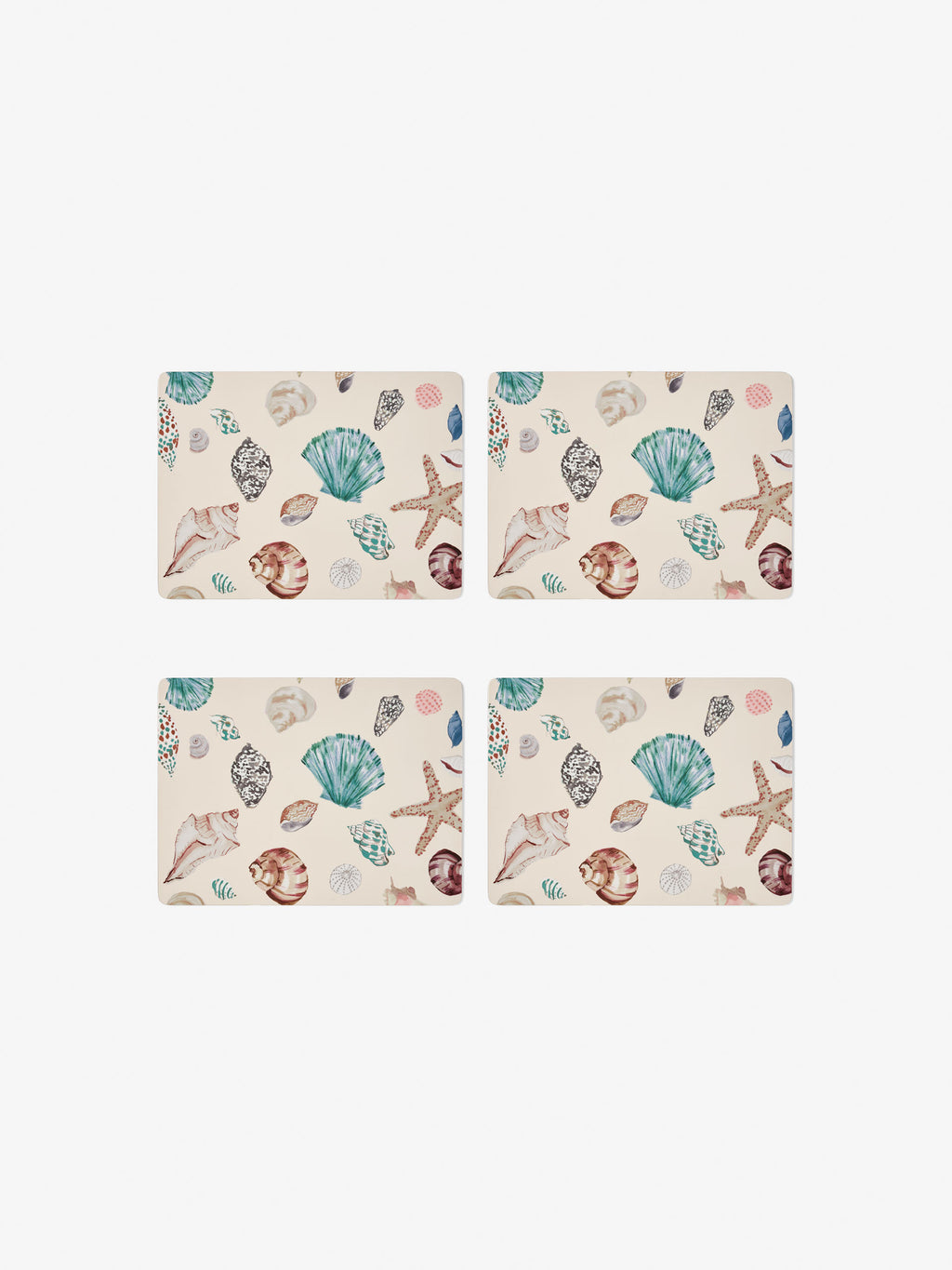 Beach Treasures 4-Piece Placemat Set