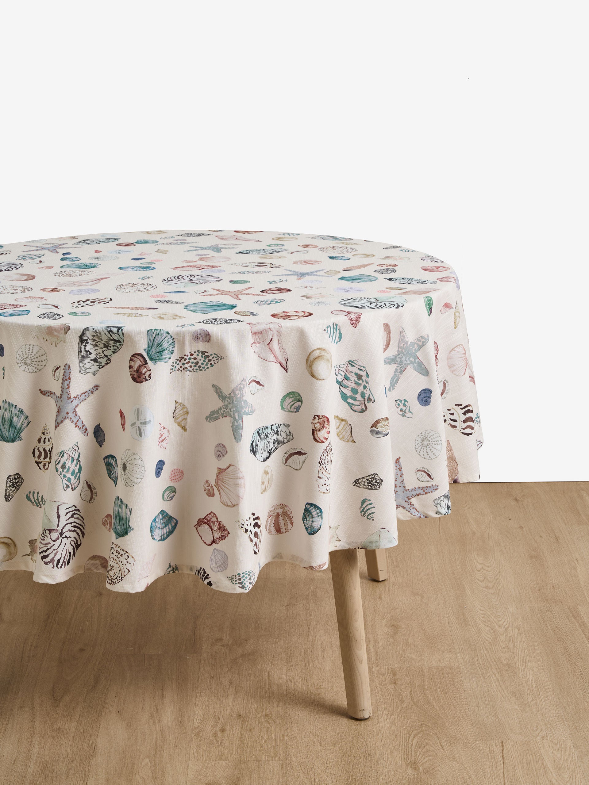 Beach Treasures Round Tablecloth