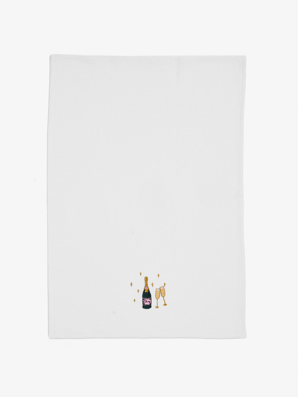 Bubbles Embroidered Tea Towel