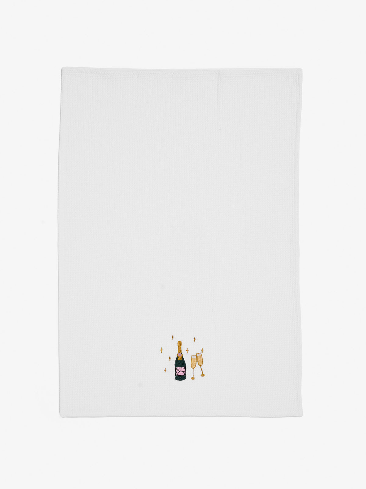 Bubbles Embroidered Tea Towel