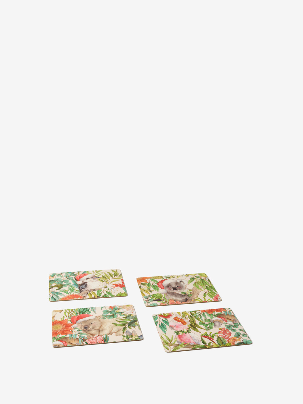 Bush Christmas 4-Piece Placemat Set