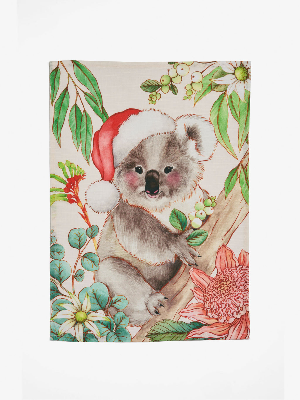 Bush Christmas Koala Tea Towel