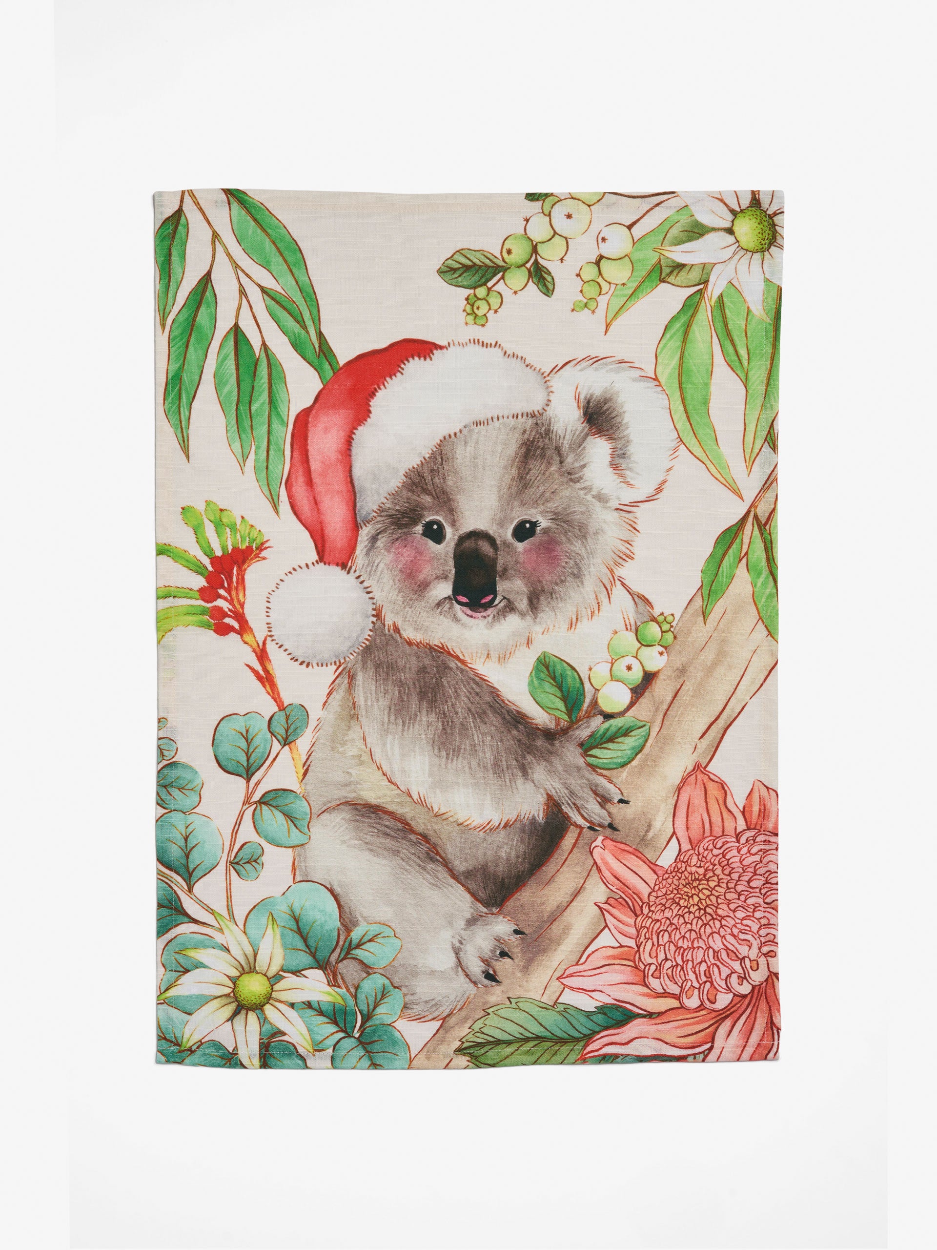 Bush Christmas Koala Tea Towel