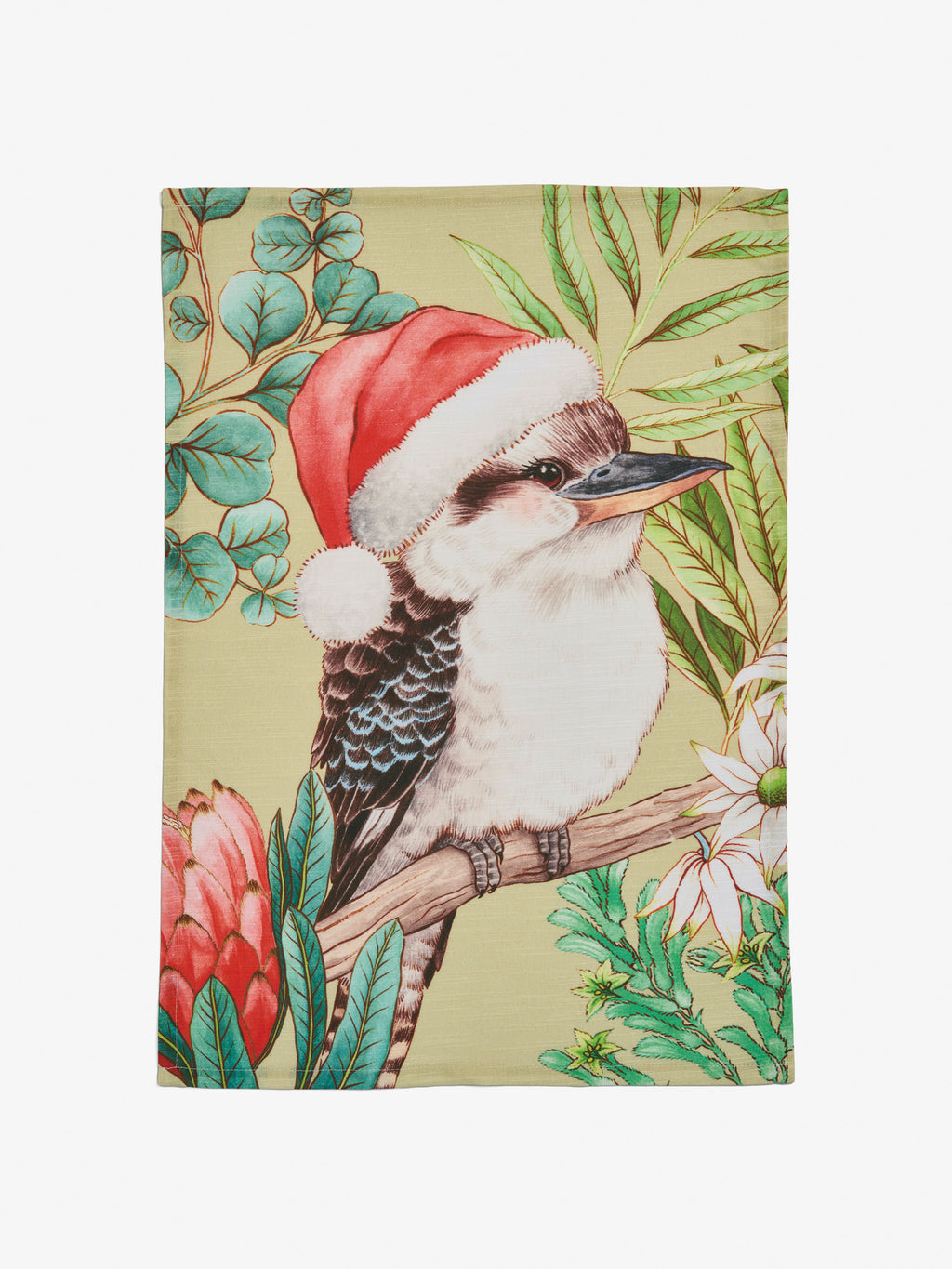 Bush Christmas Kookaburra Tea Towel
