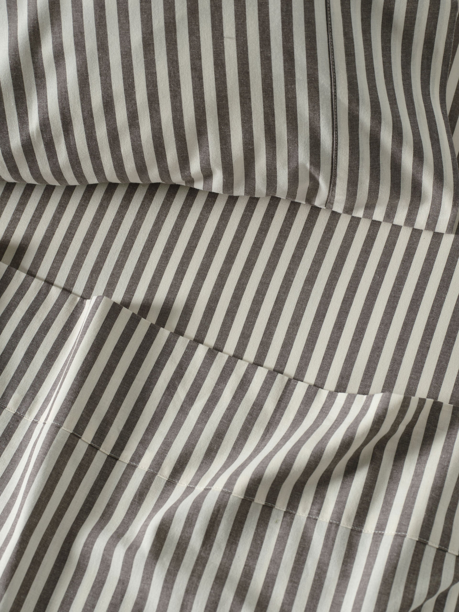Classic Stripe Charcoal Sheet Set