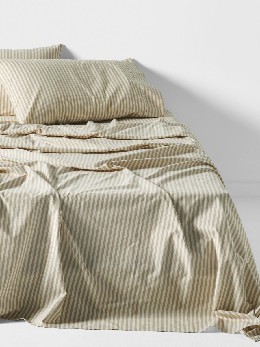 Classic Stripe Pebble Sheet Set