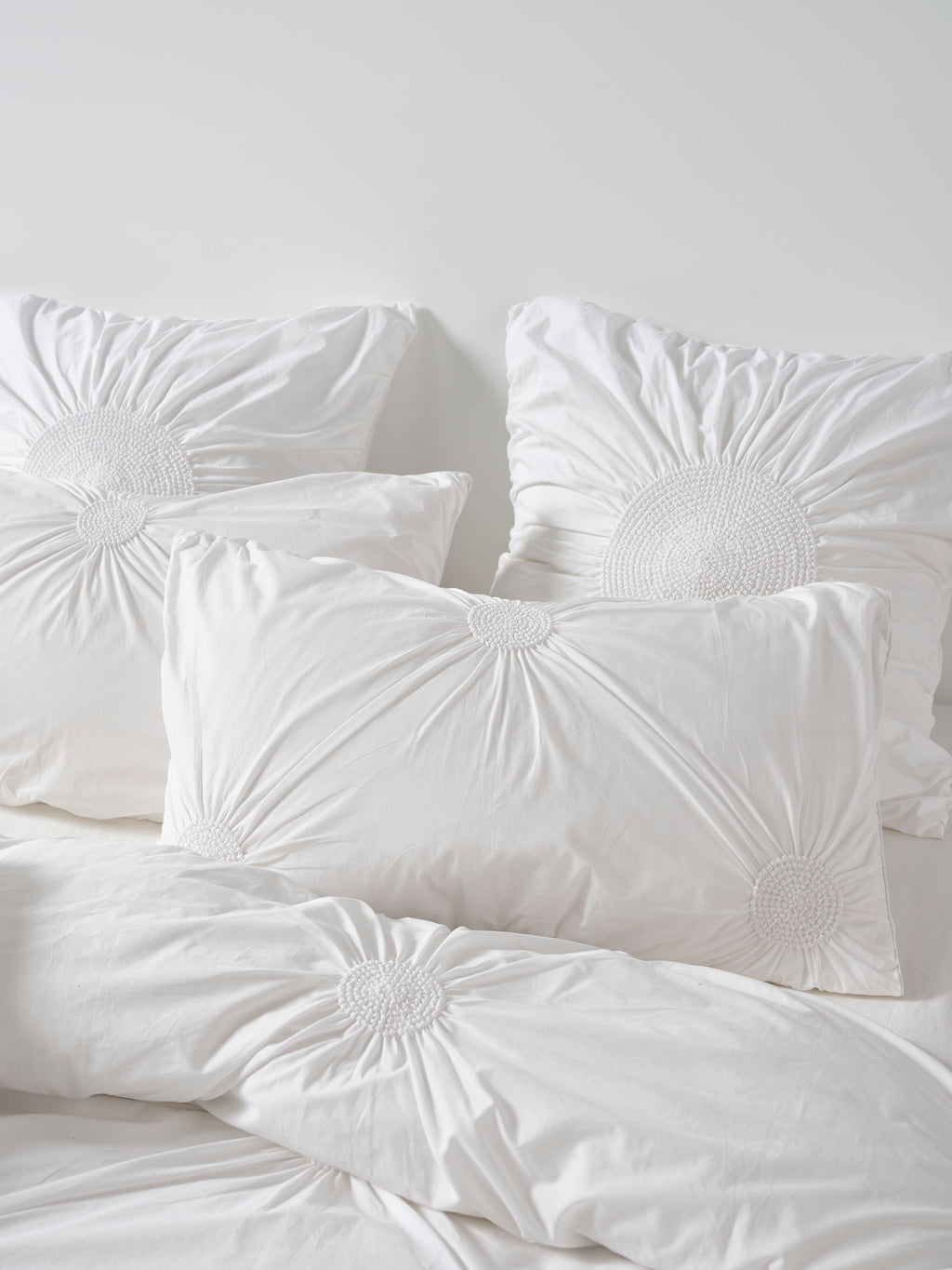 Claudia White Quilt Cover Set