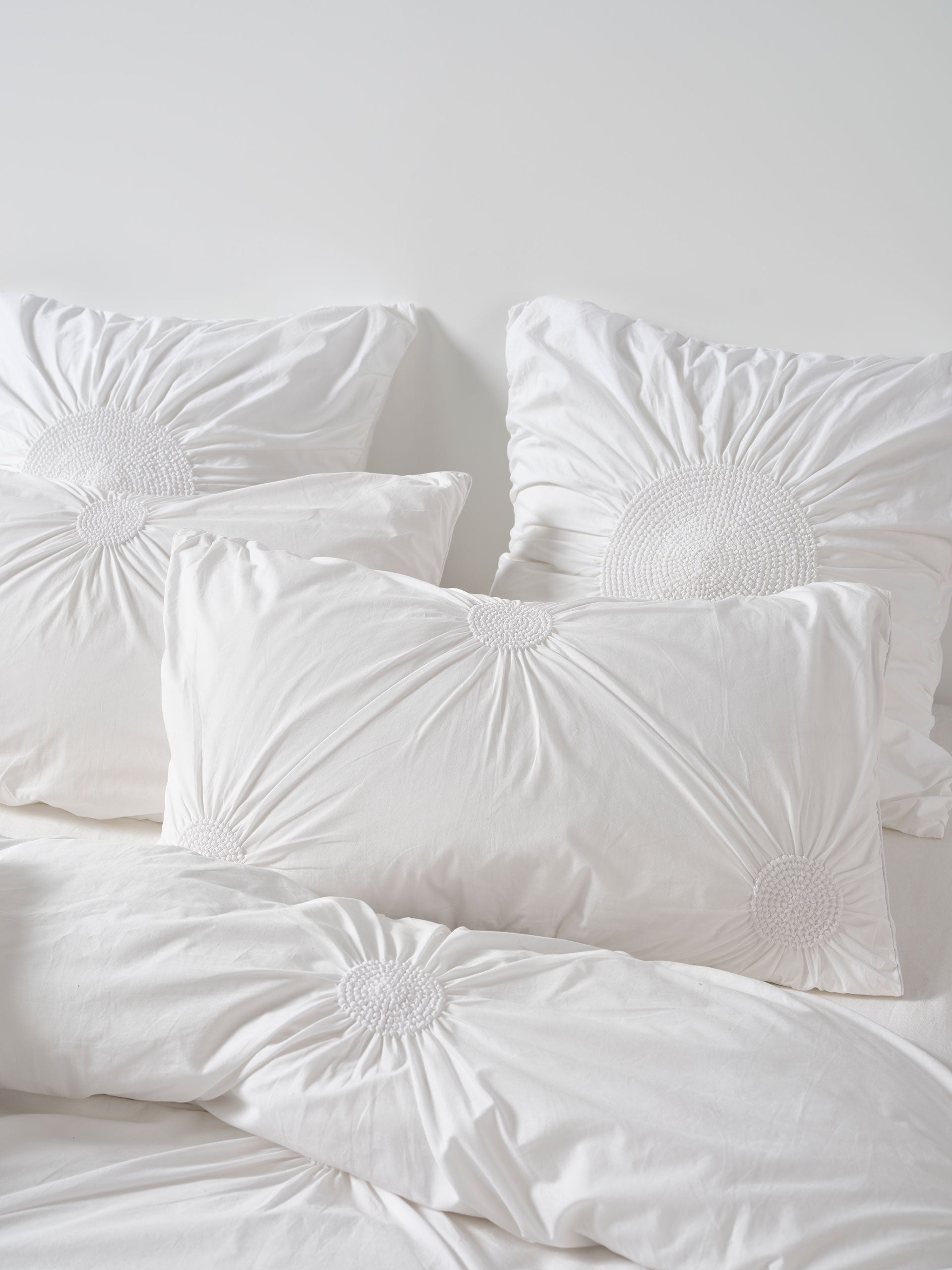 Claudia White Quilt Cover Set