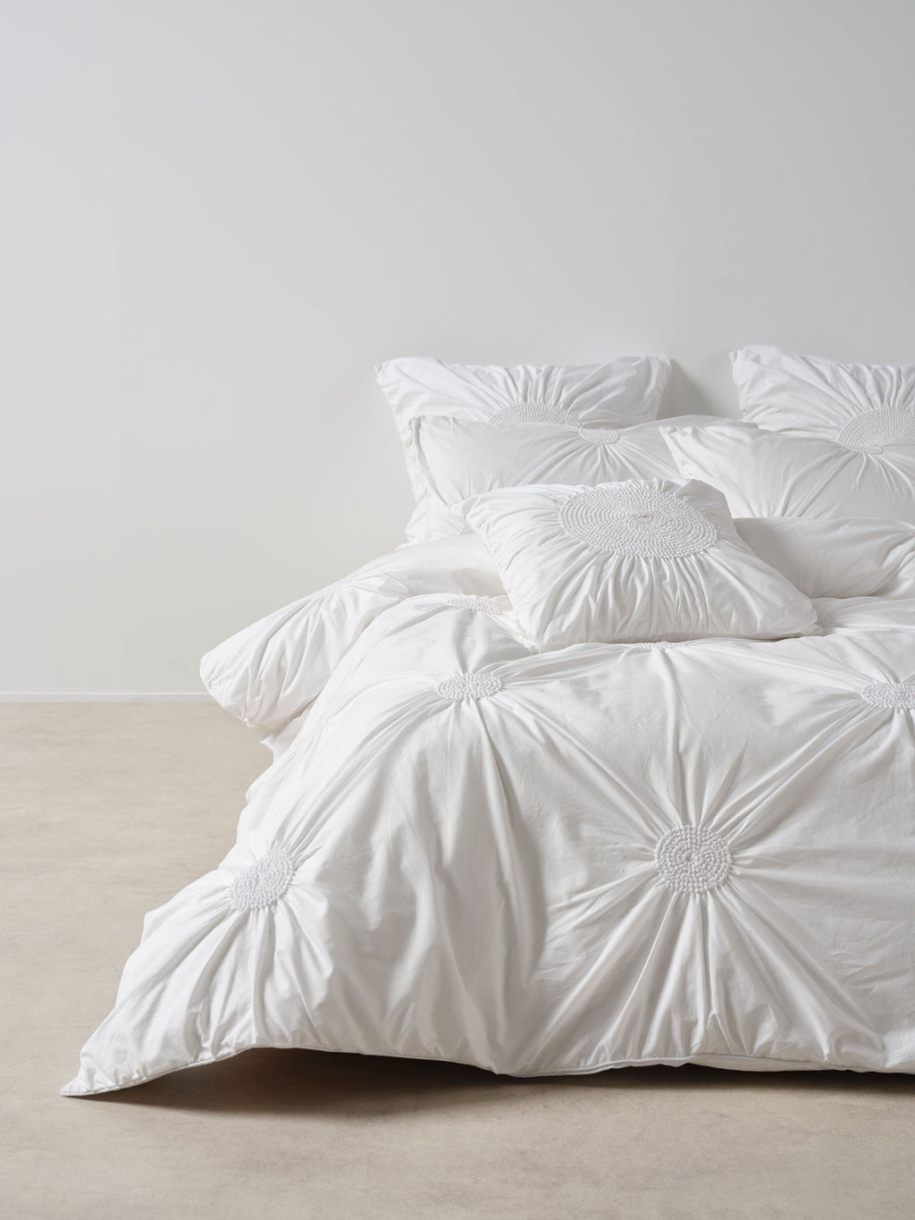 Claudia White Quilt Cover Set