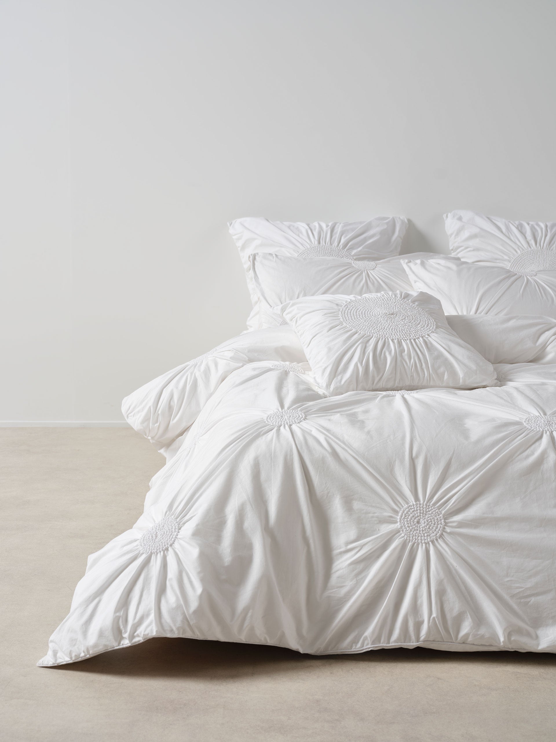 Claudia White Quilt Cover Set